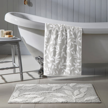 Bath Sheet Sandringham by Dreams & Drapes Bathroom in Grey