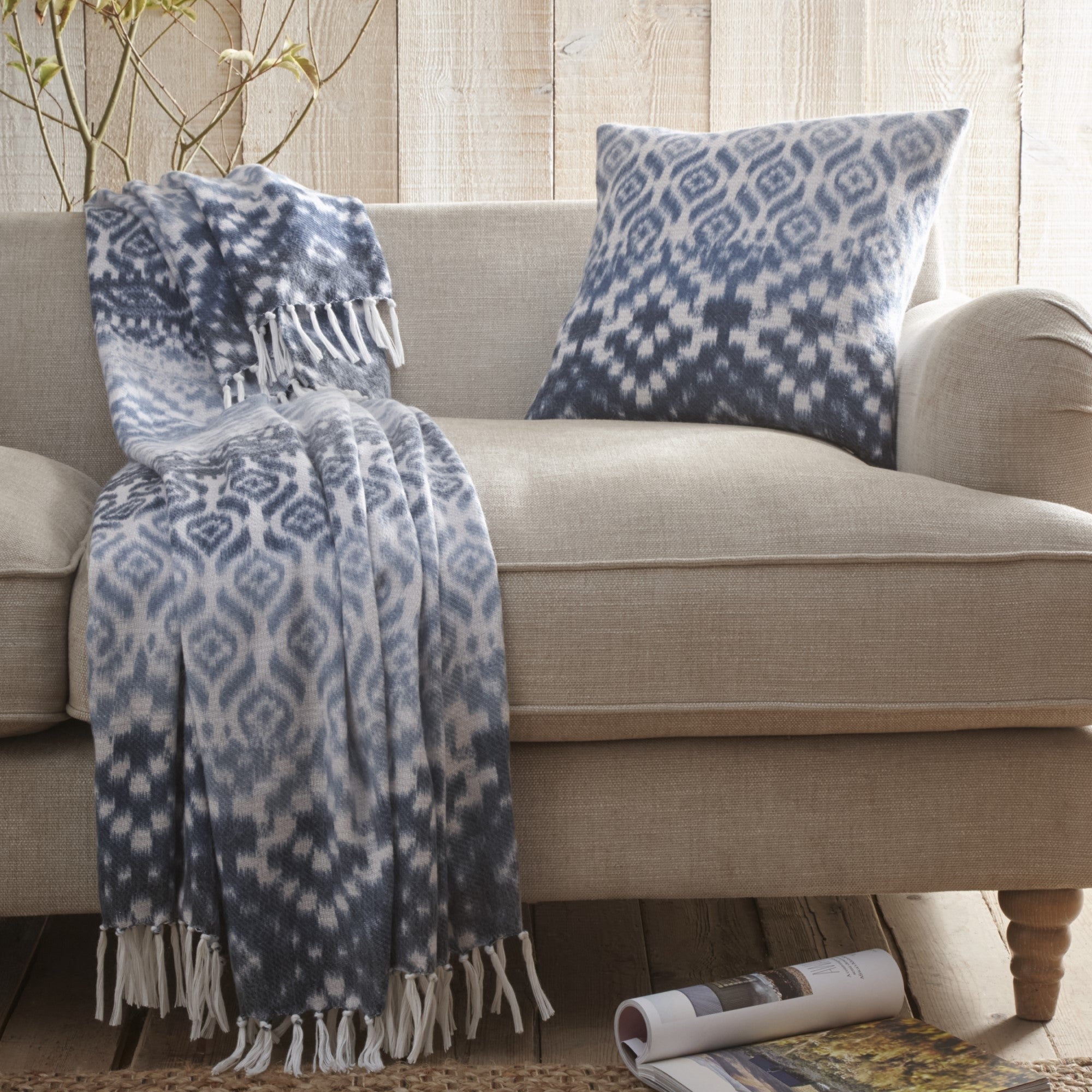 Cushion Sakari by Appletree Hygge in Blue