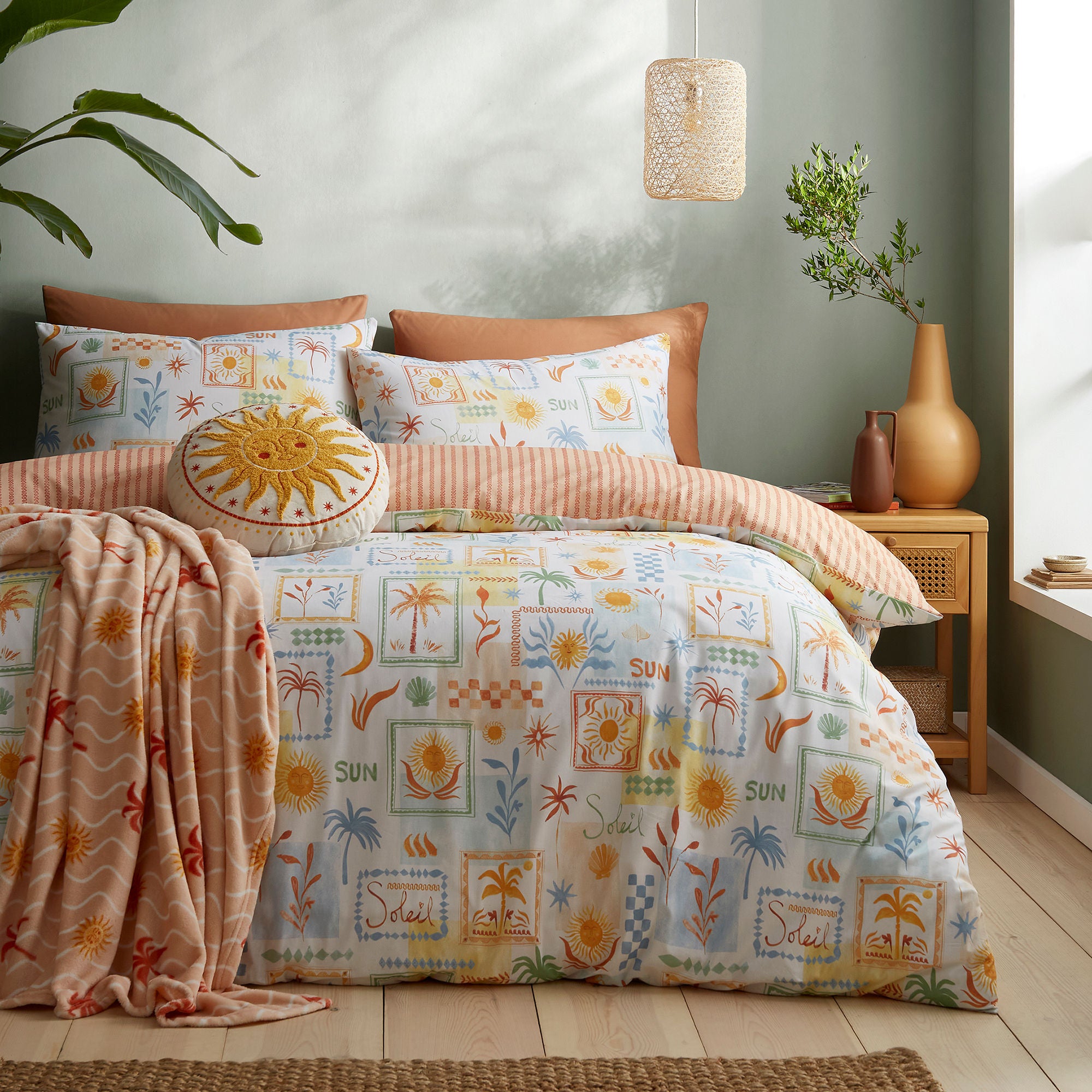 Round Cushion Soleil by Fusion in Yellow