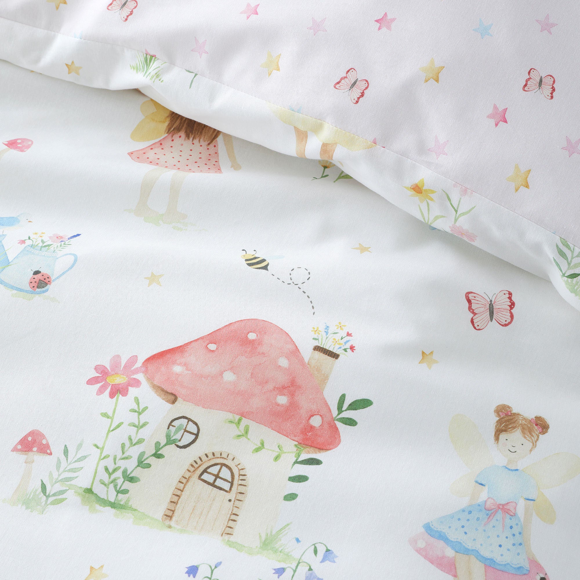 Duvet Cover Set Summer Fairies by Bedlam in Pink