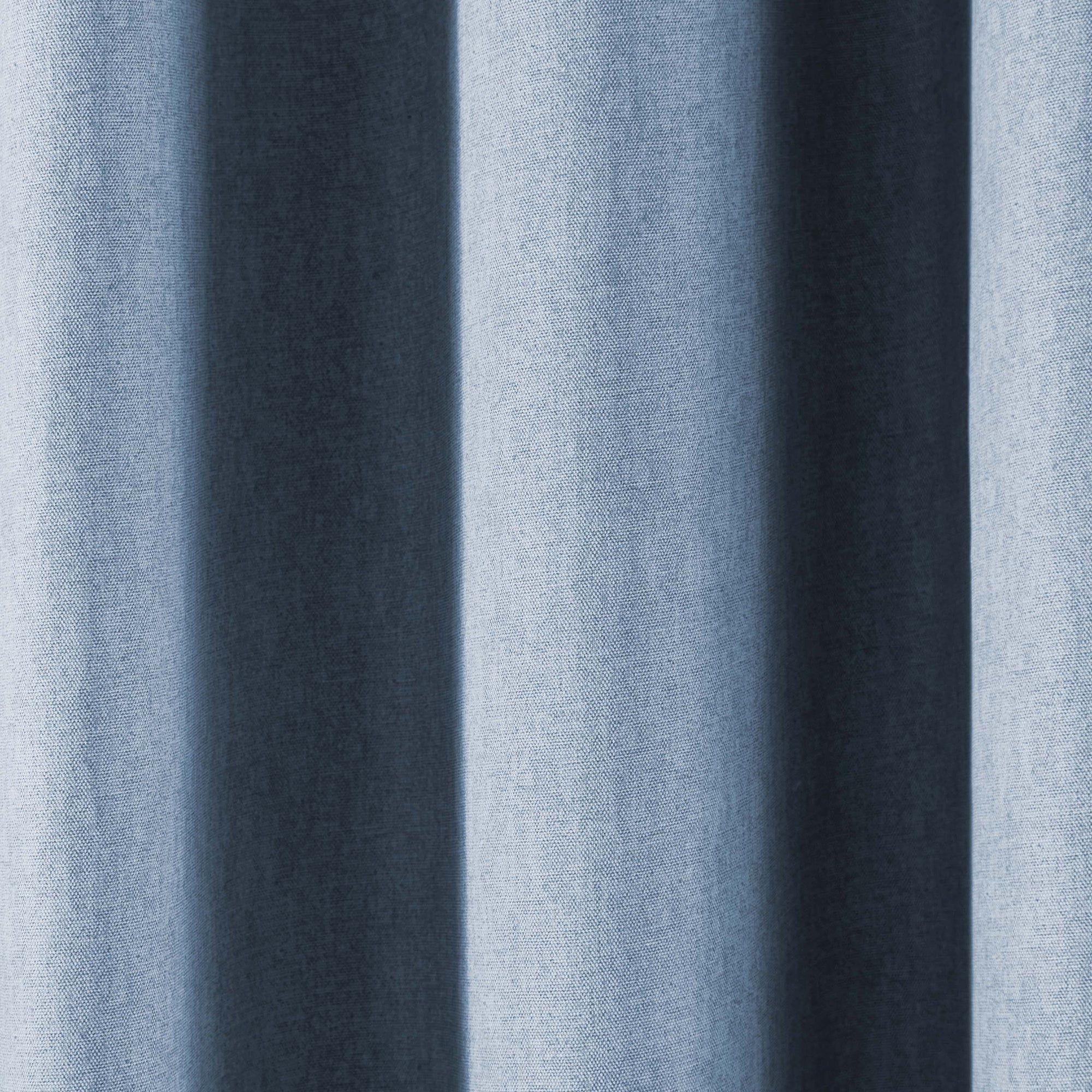 Pair of Eyelet Curtains Sorbonne by Fusion in Light Blue