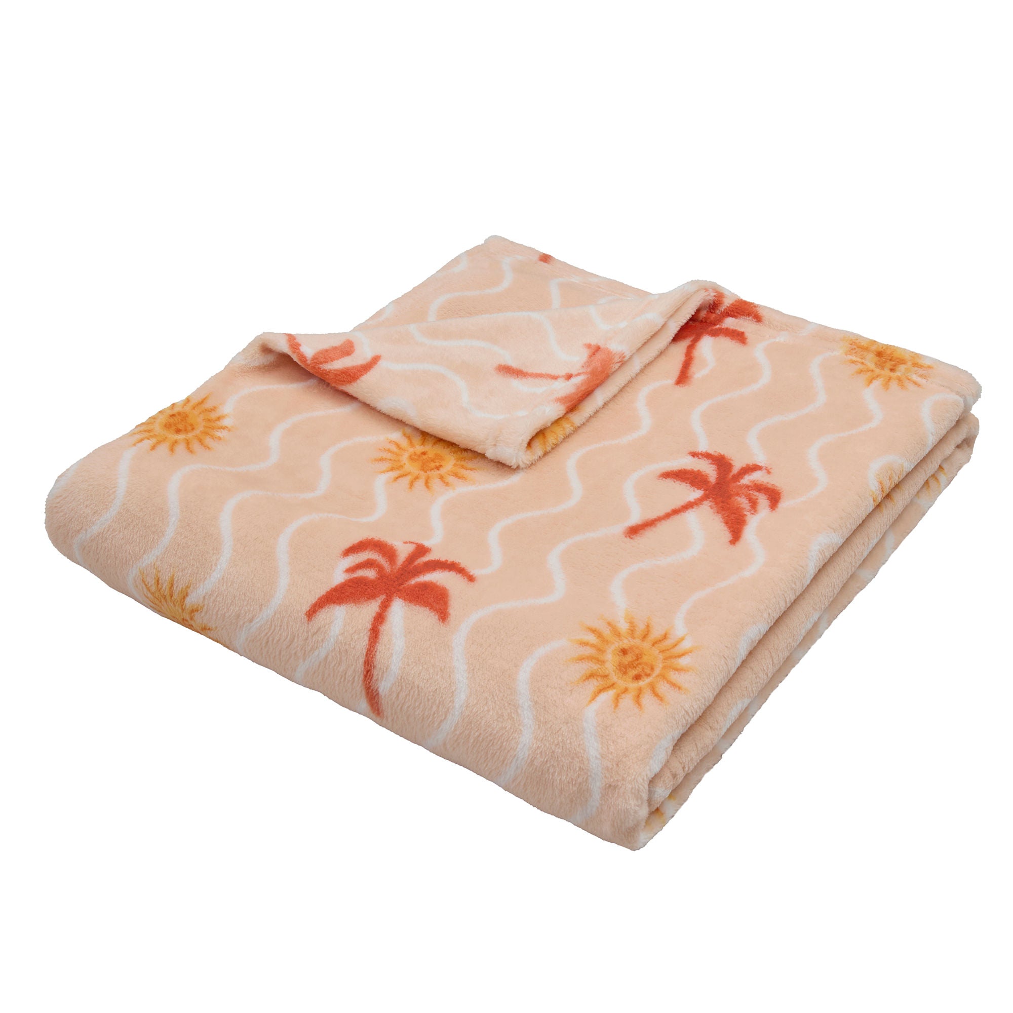 Throw Soleil by Fusion in Coral/Camel