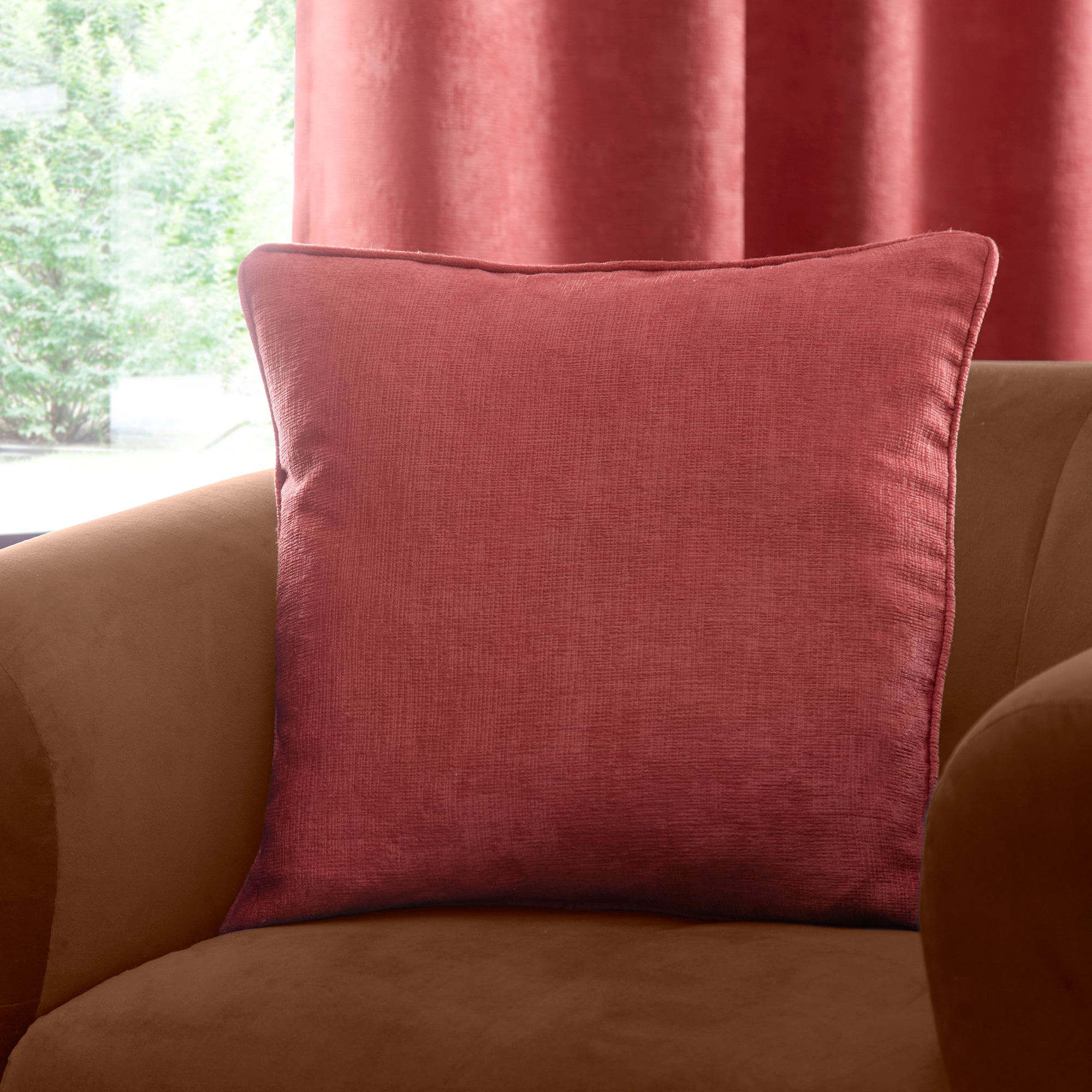 Cushion Strata by Fusion in Terracotta