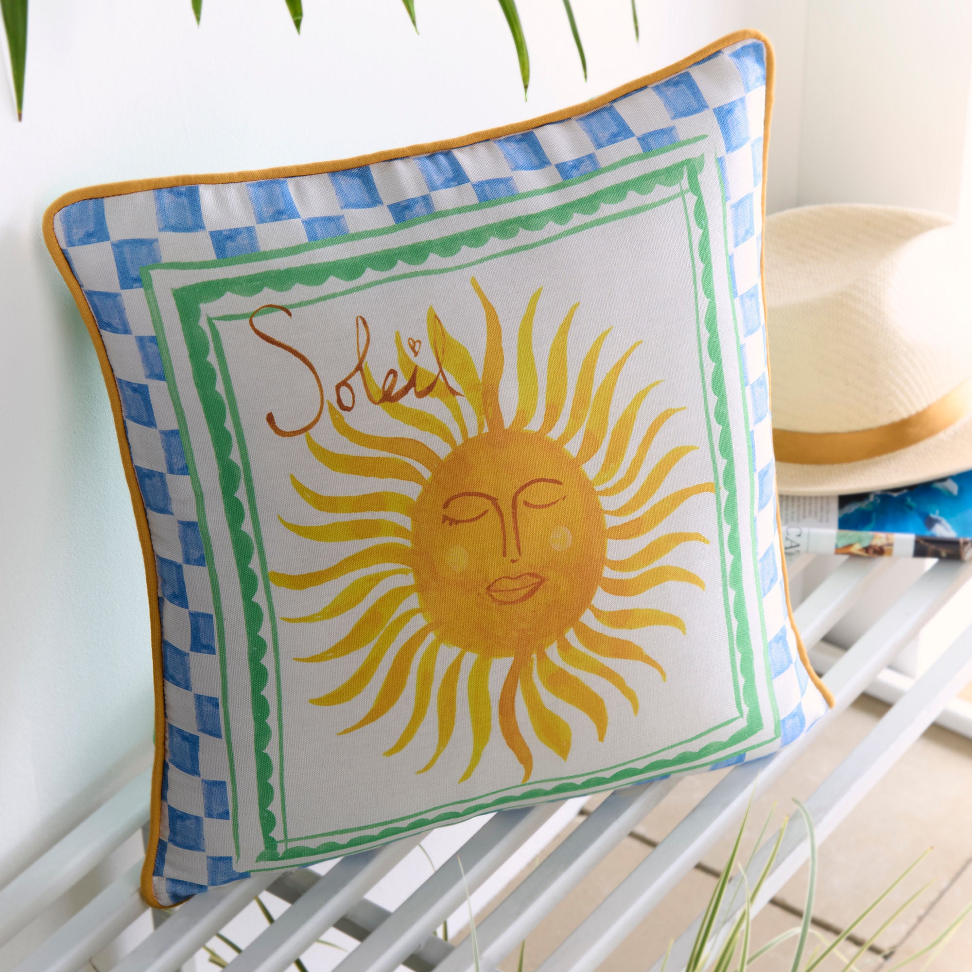 Cushion Soleil Sun Outdoor by Fusion in Multi