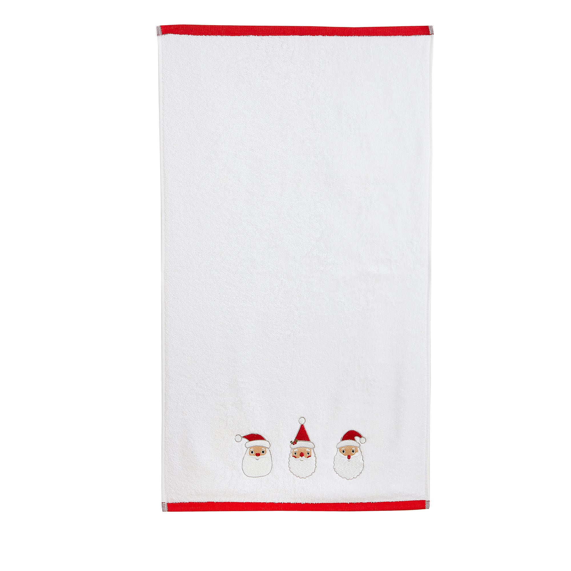 Hand Towel (2 pack) Santa by Fusion Christmas in White