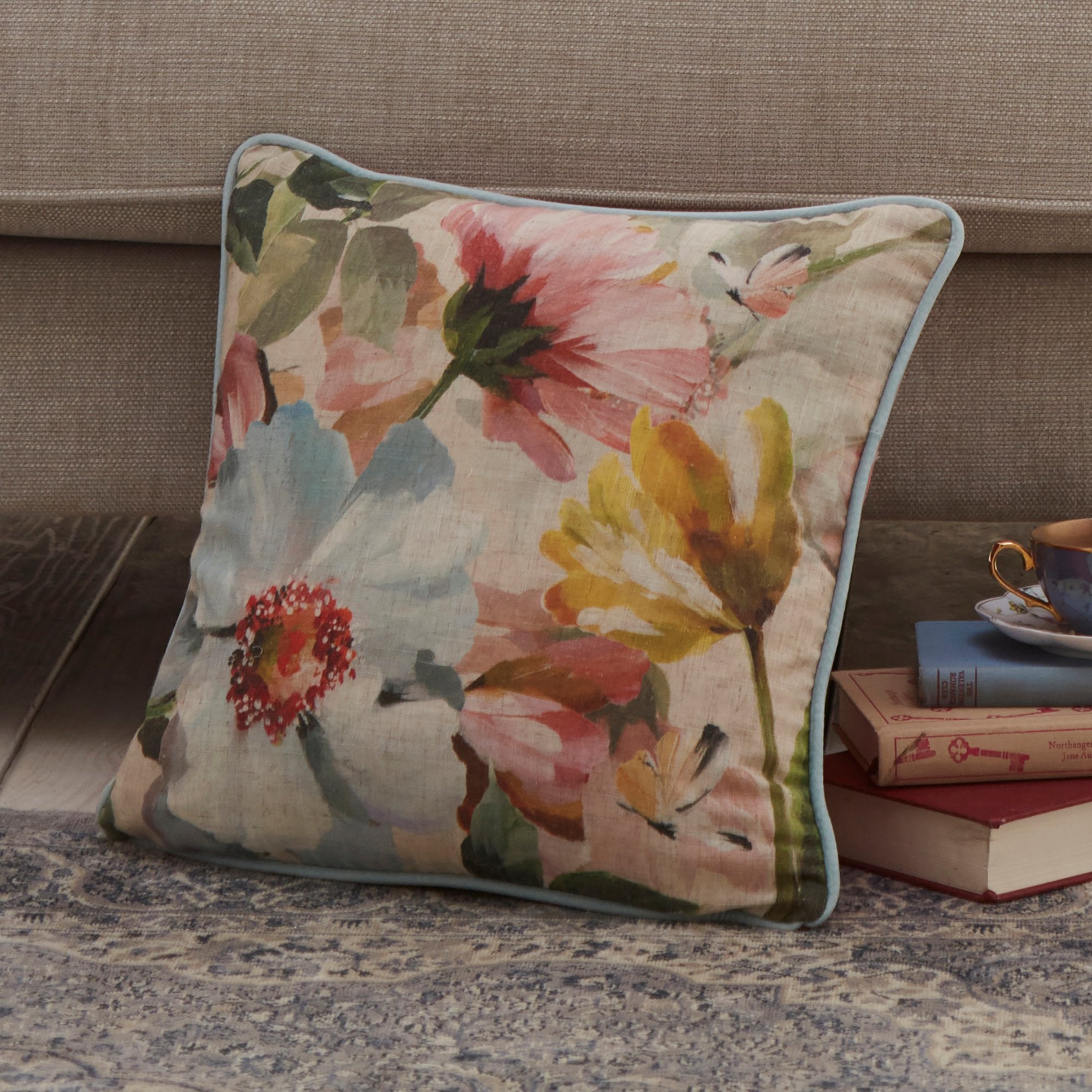 Cushion Serenity by Appletree Heritage in Duck Egg