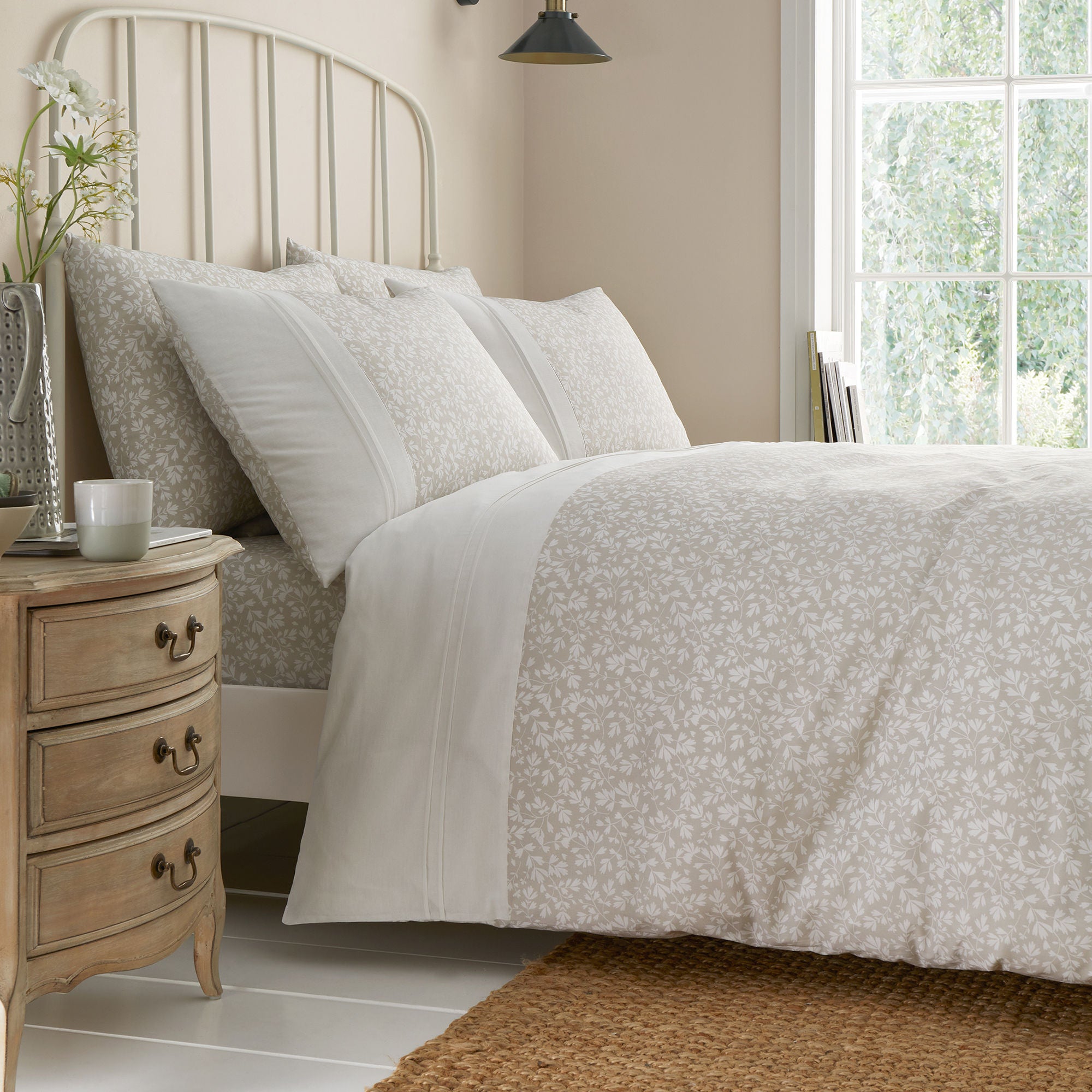 Duvet Cover Set Tess by Dreams & Drapes Decorative in Natural