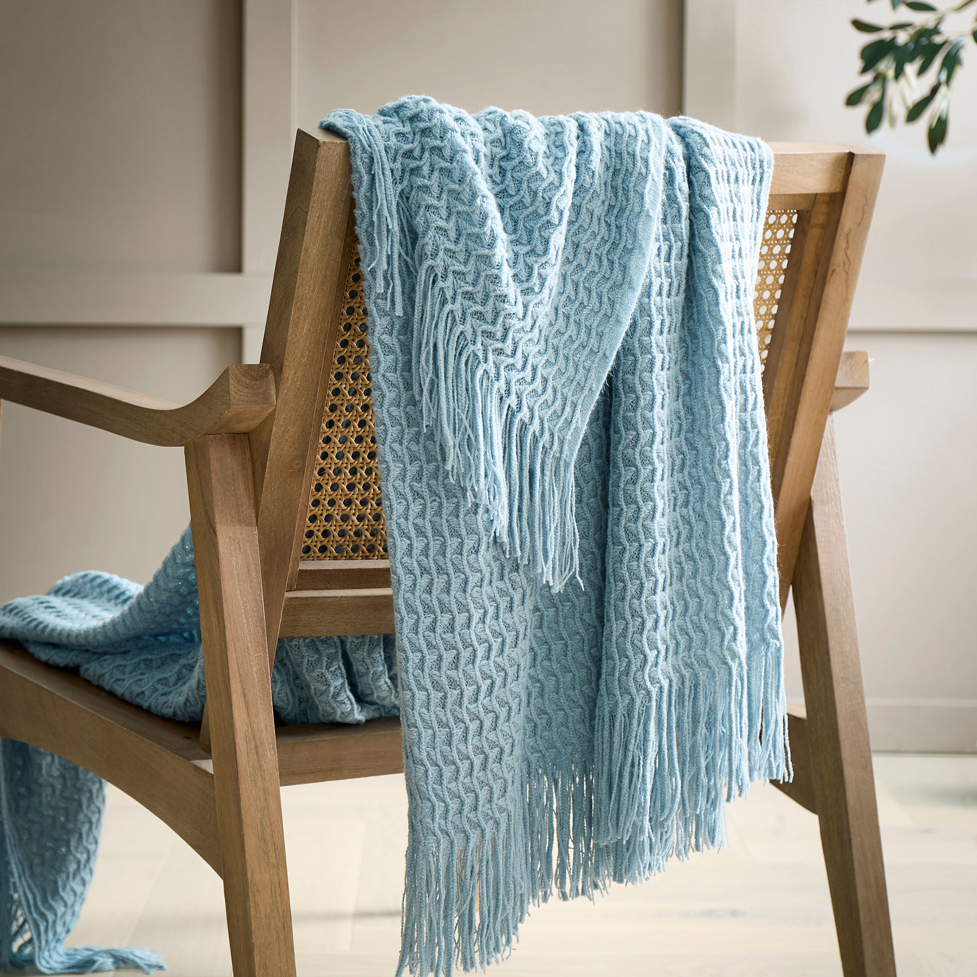 Throw Textured Knit by Appletree Loft in Blue