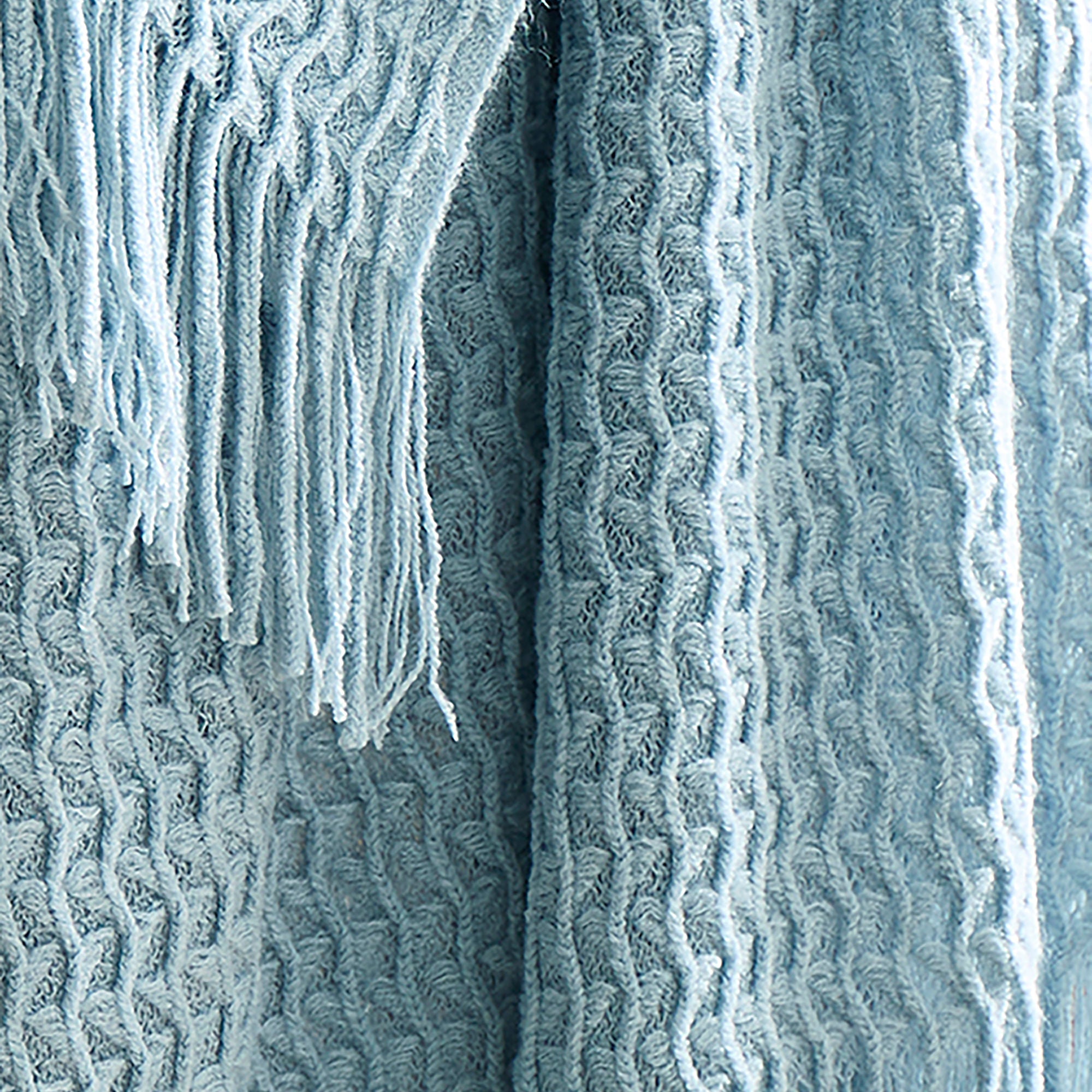 Blue Throw Texture Throw Textured Knit by Appletree Loft in Blue – Stylish Home