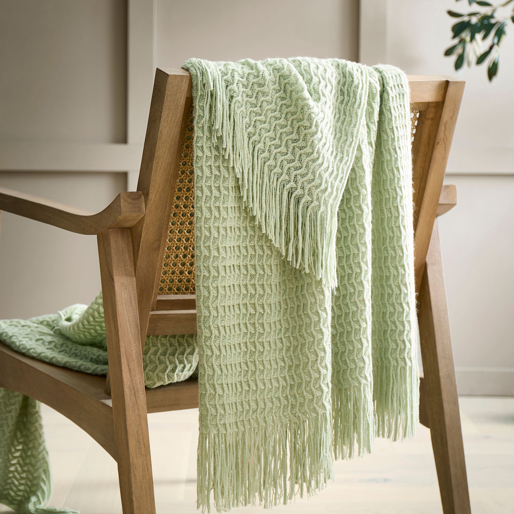 Throw Textured Knit by Appletree Loft in Green