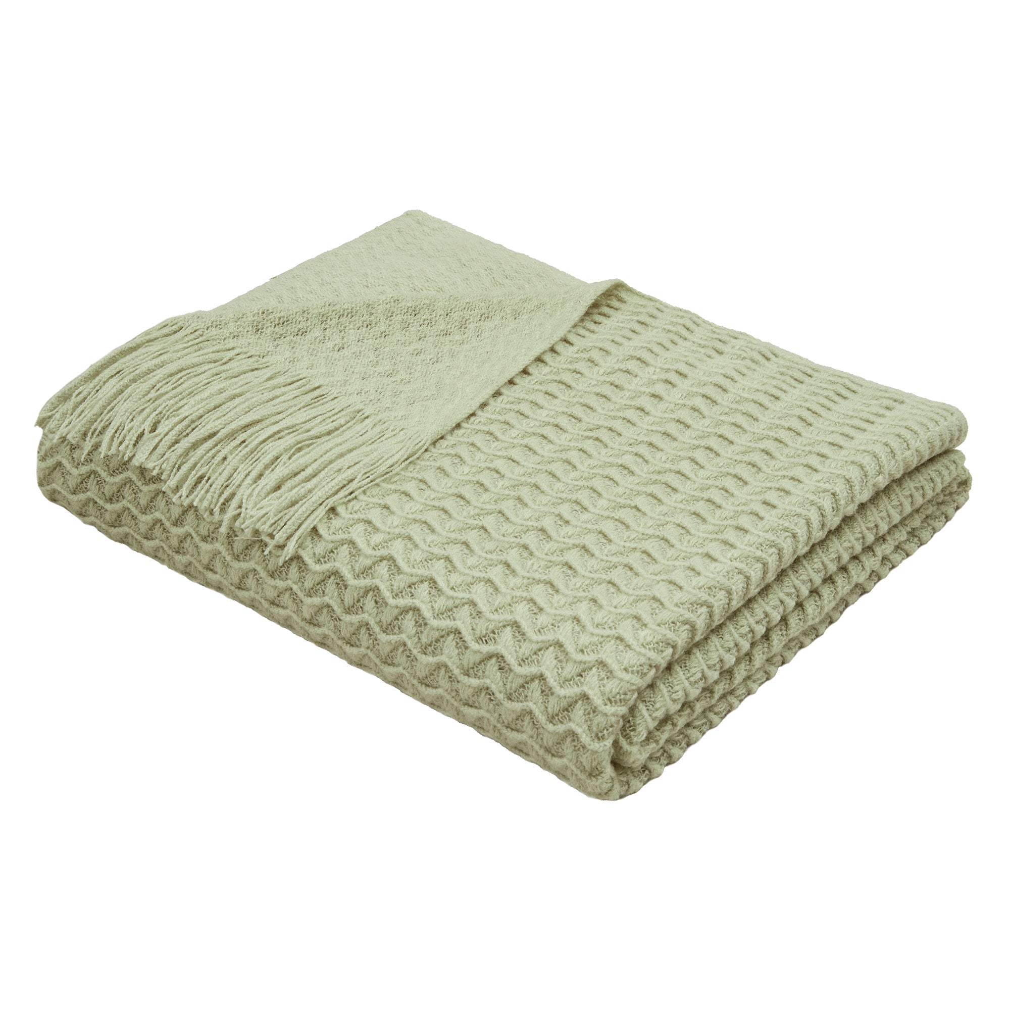 Throw Textured Knit by Appletree Loft in Green