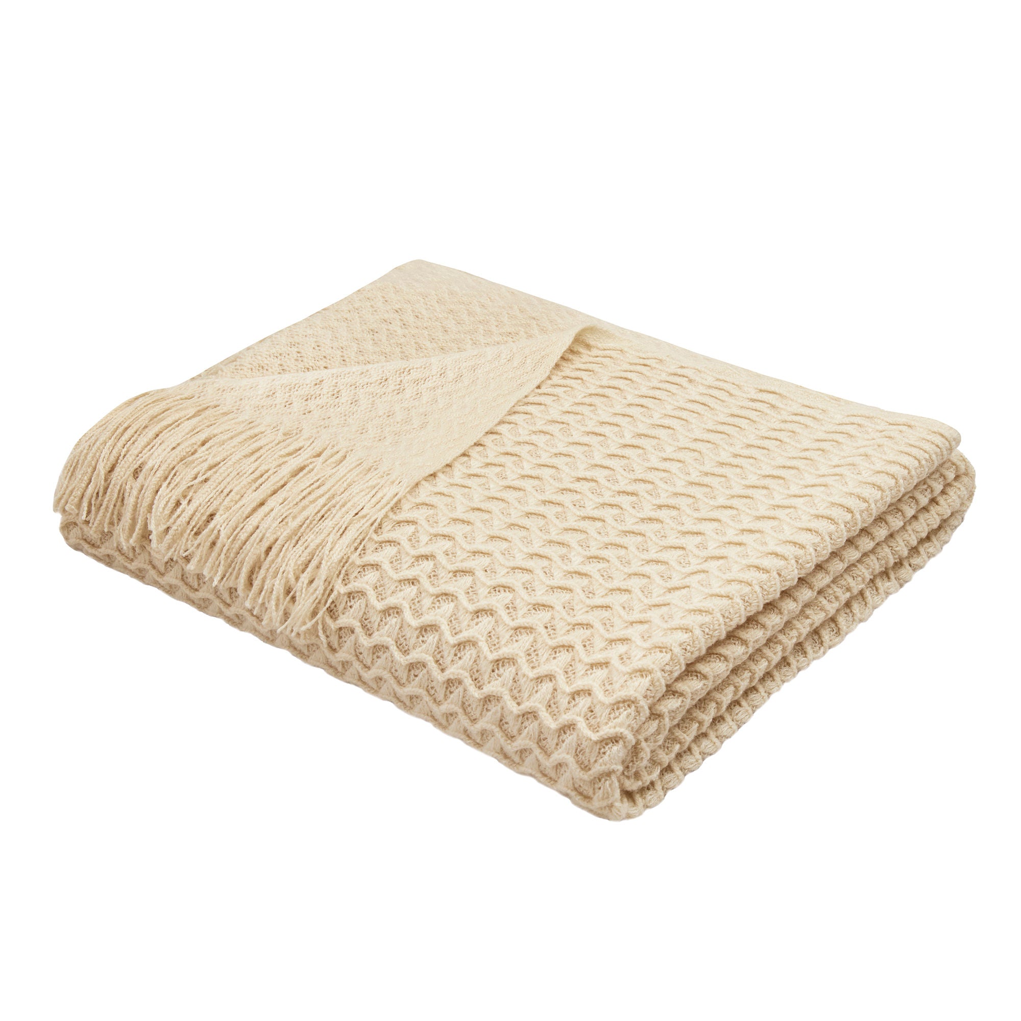 Throw Textured Knit by Appletree Loft in Natural