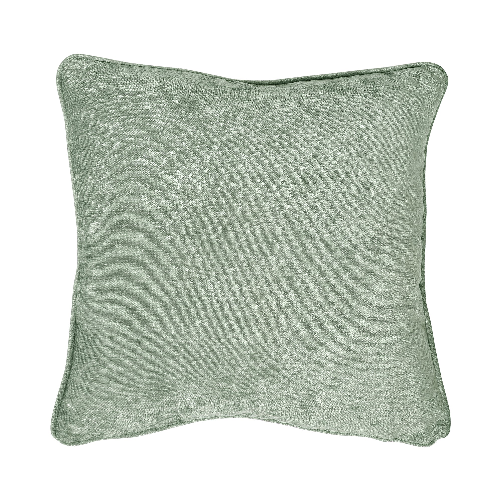 Filled Cushion Textured Chenille by Curtina in Green