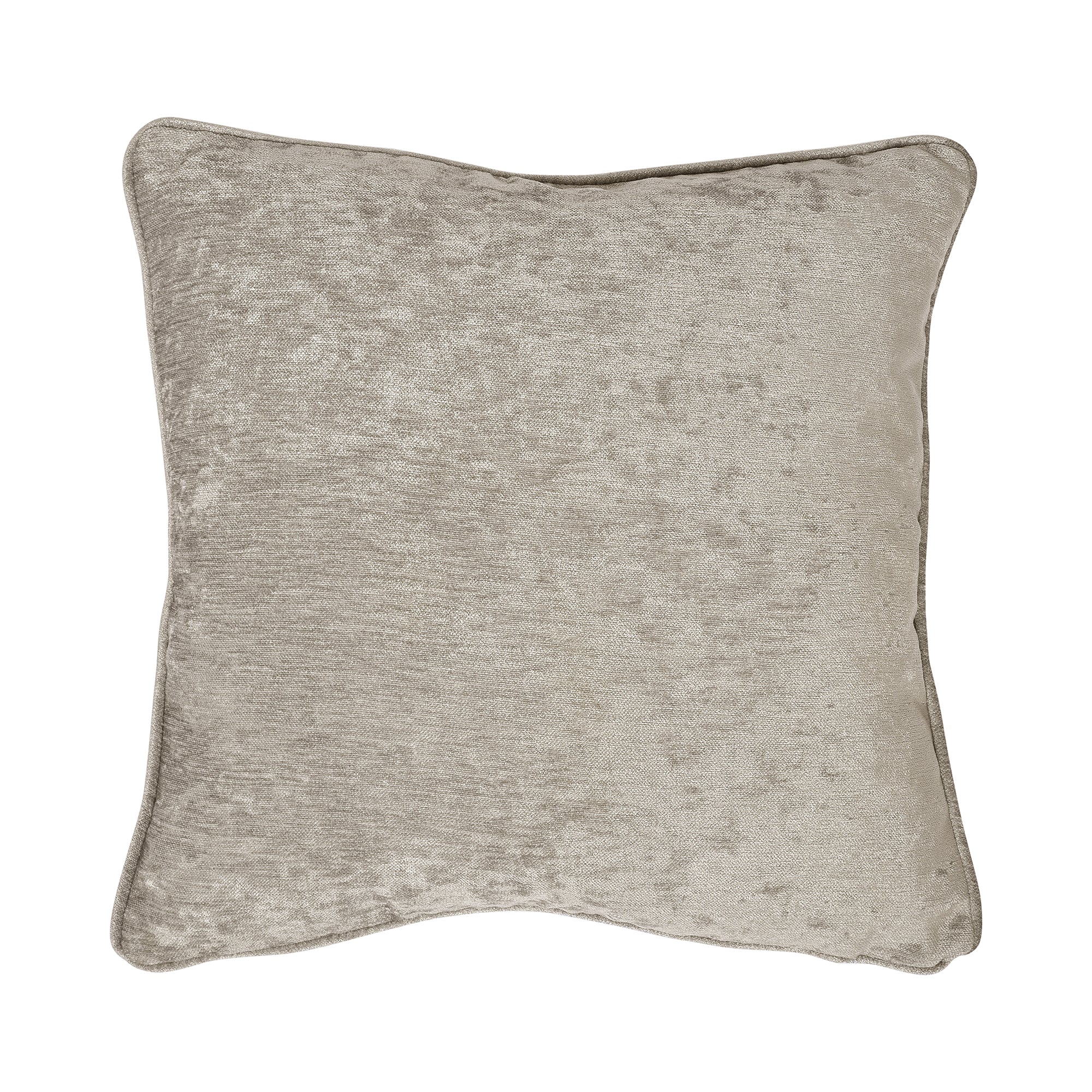 Filled Cushion Textured Chenille by Curtina in Natural