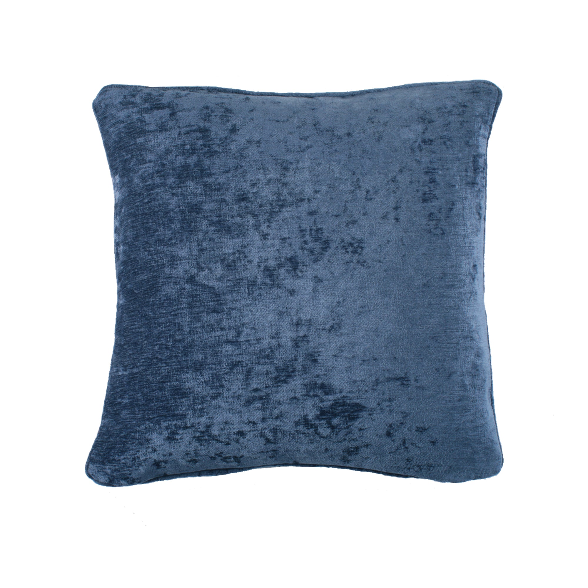 Filled Cushion Textured Chenille by Curtina in Navy