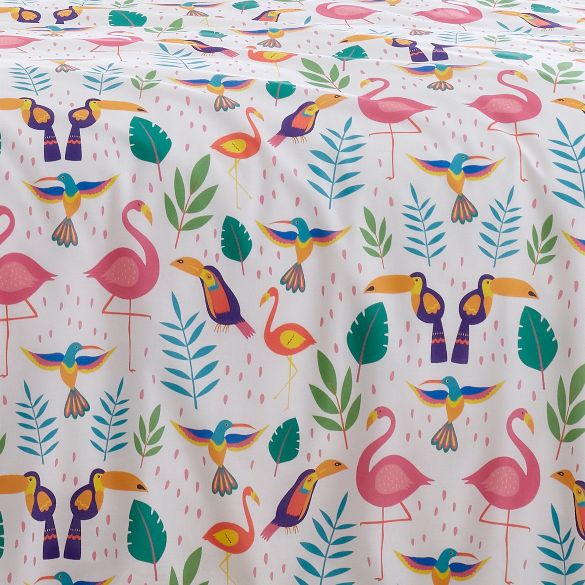 Duvet Cover Set Tropical Flamingo by Fusion in Pink