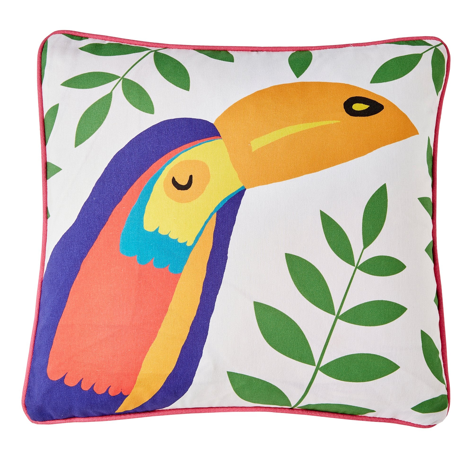 Cushion Tropical Flamingo Outdoor by Fusion in Pink