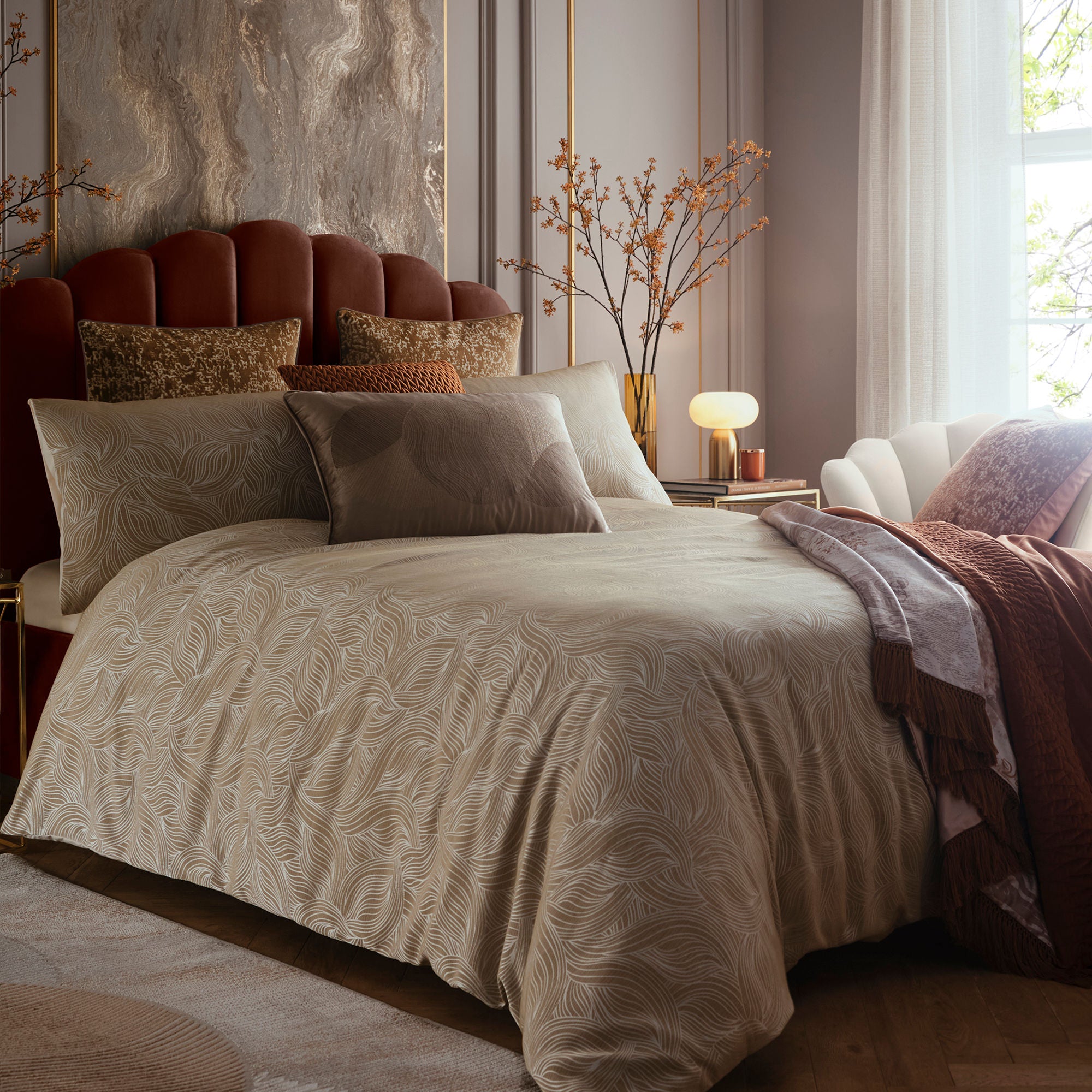 Cushion Venus Desire by Laurence Llewelyn-Bowen in Mink