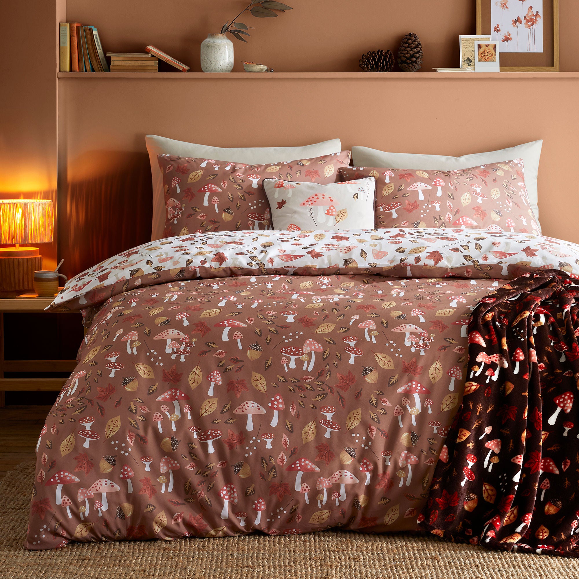 Throw Woodland Dreams by Fusion in Chocolate