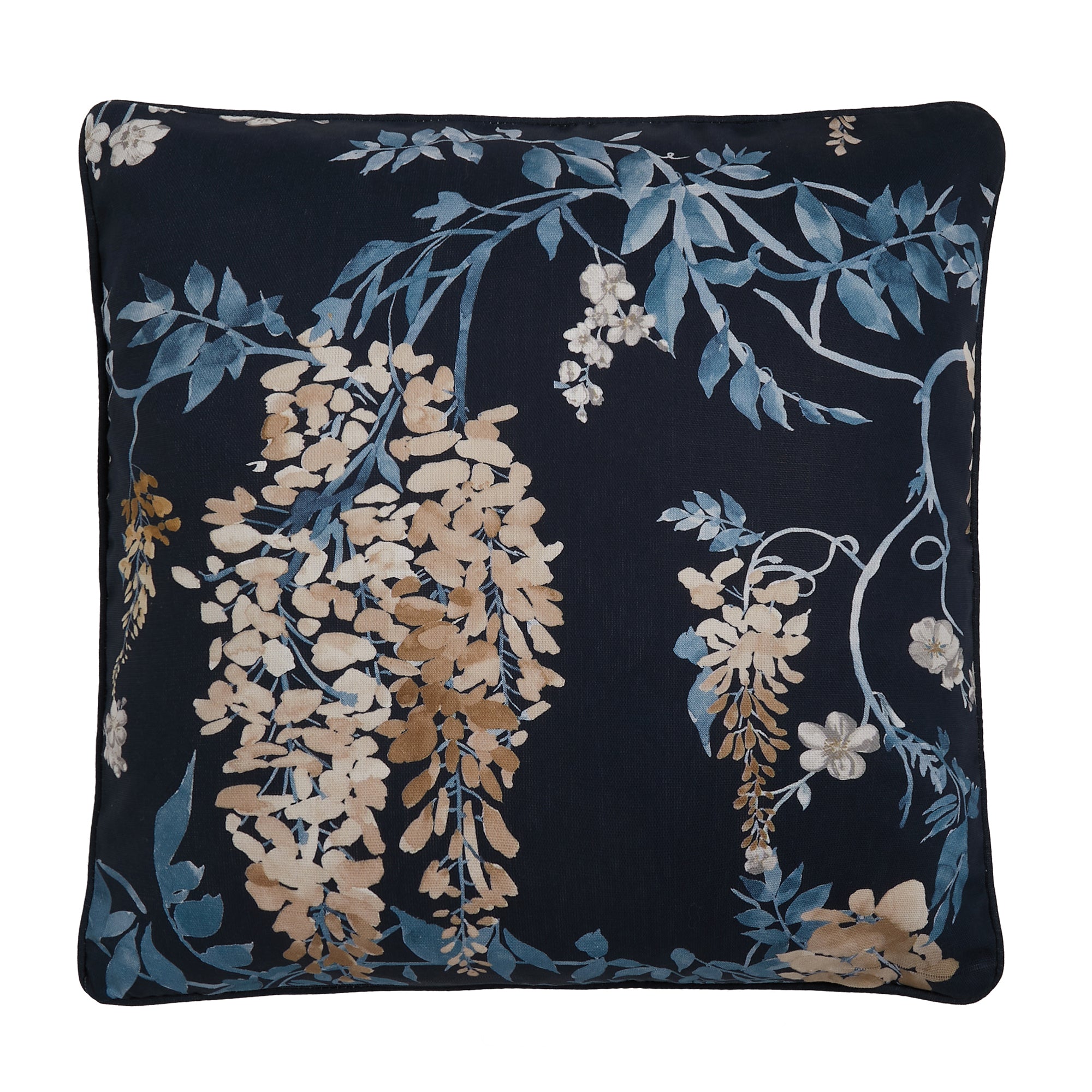 Cushion Wisteria by Dreams & Drapes Curtains in Navy