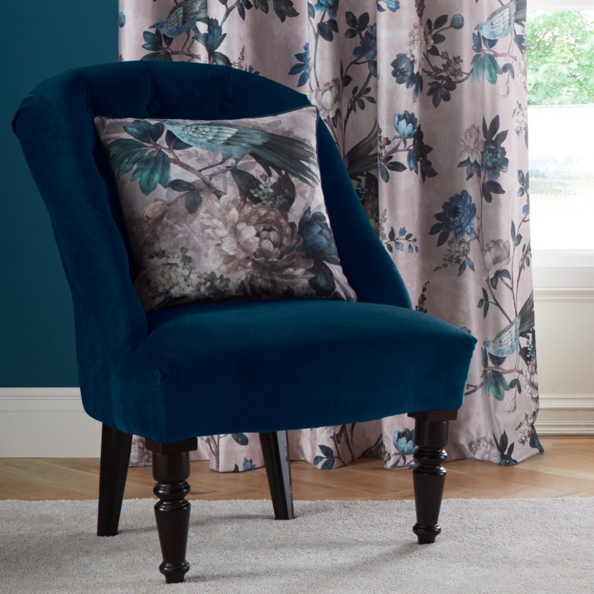 Filled Cushion Windsford by Appletree Heritage in Teal