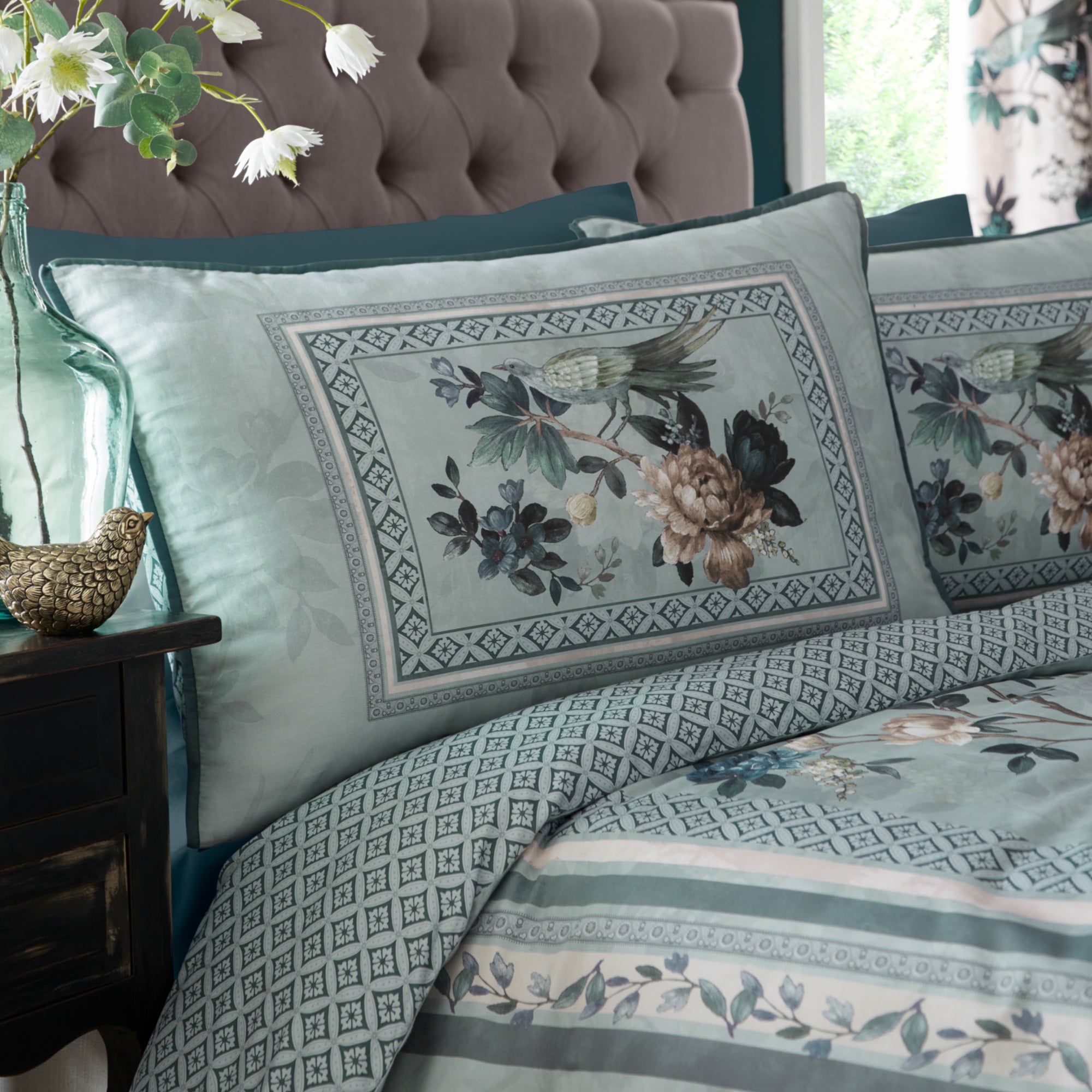 Duvet Cover Set Windsford by Appletree Heritage in Teal