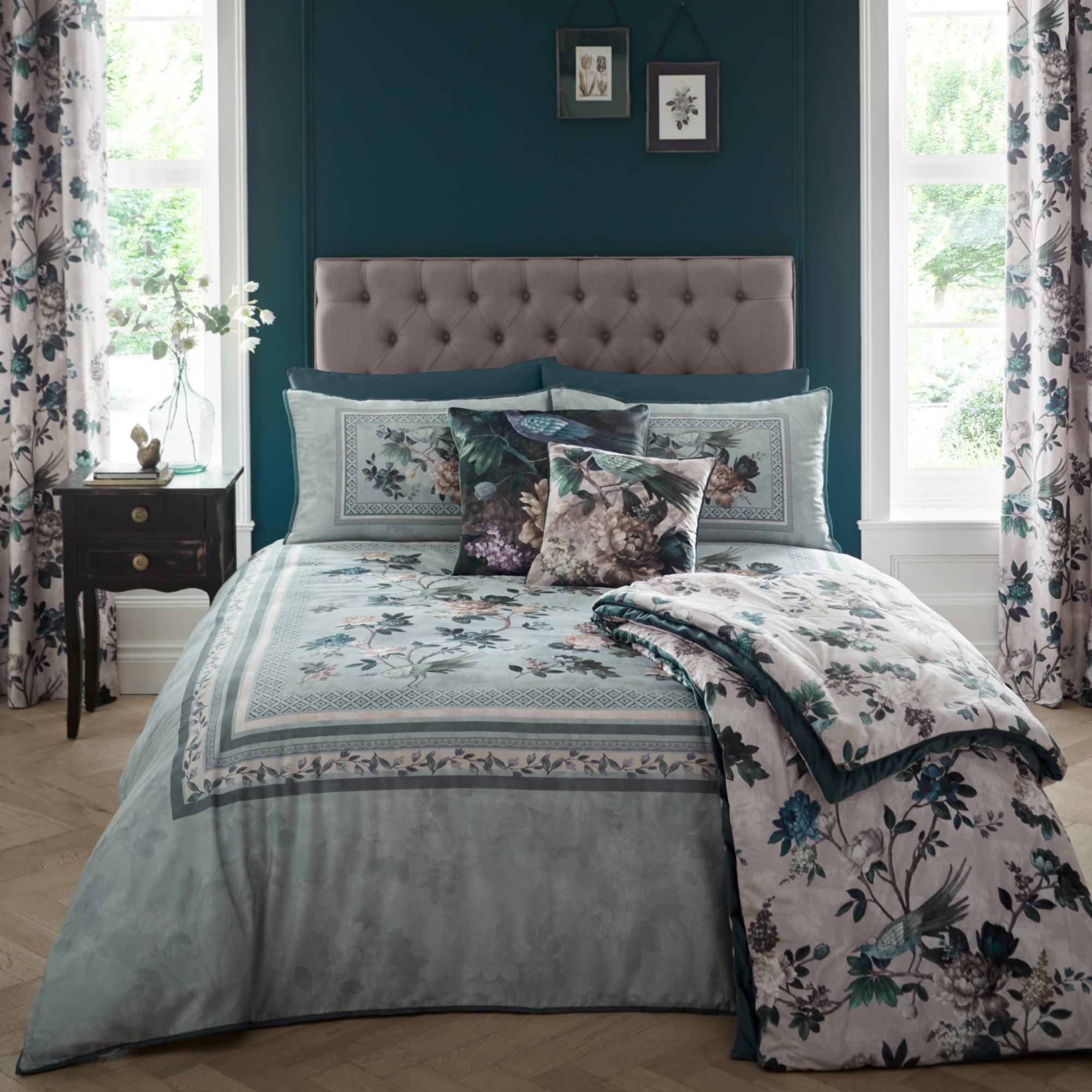 Duvet Cover Set Windsford by Appletree Heritage in Teal