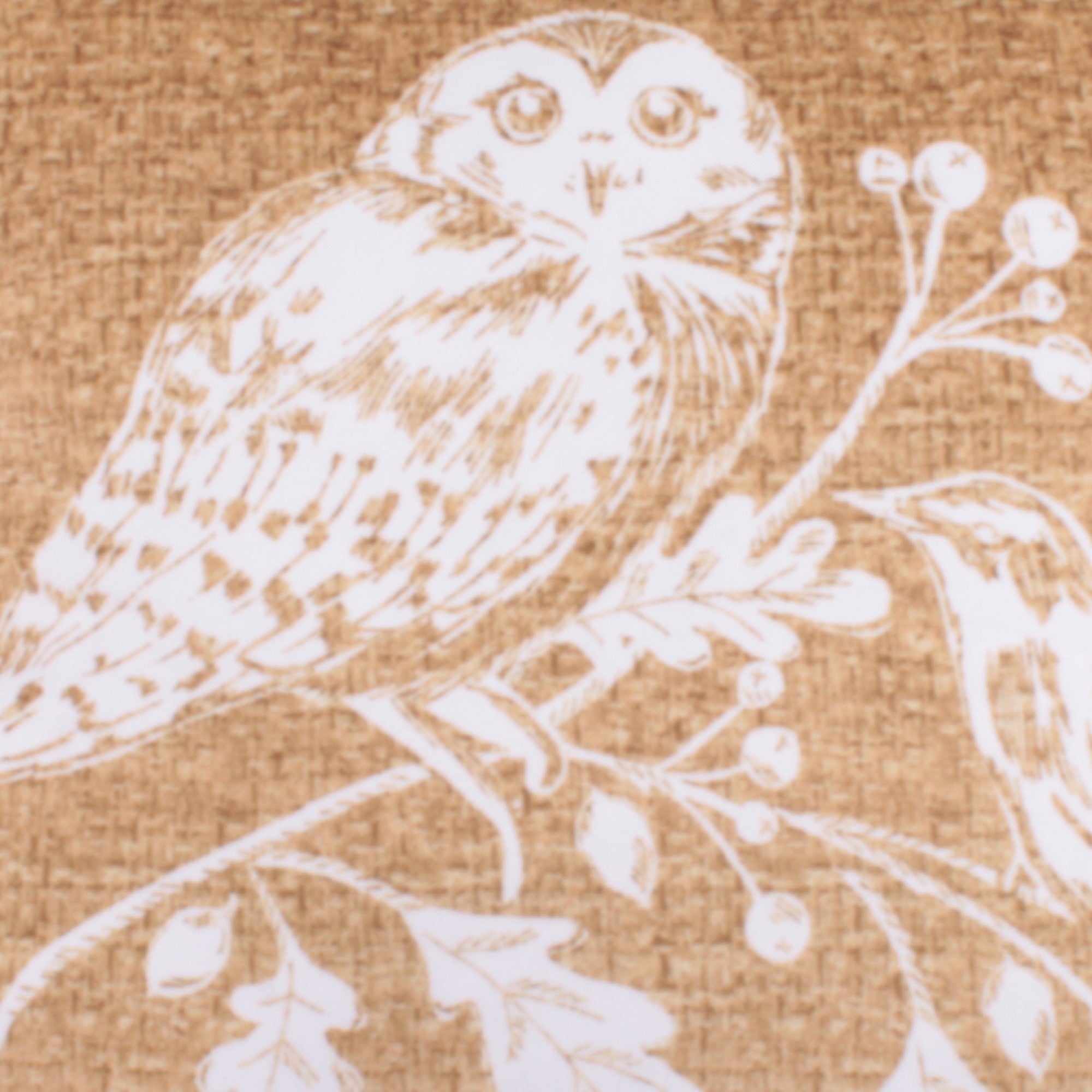 Cushion Cover Woodland Owls by D&D Lodge in Ochre