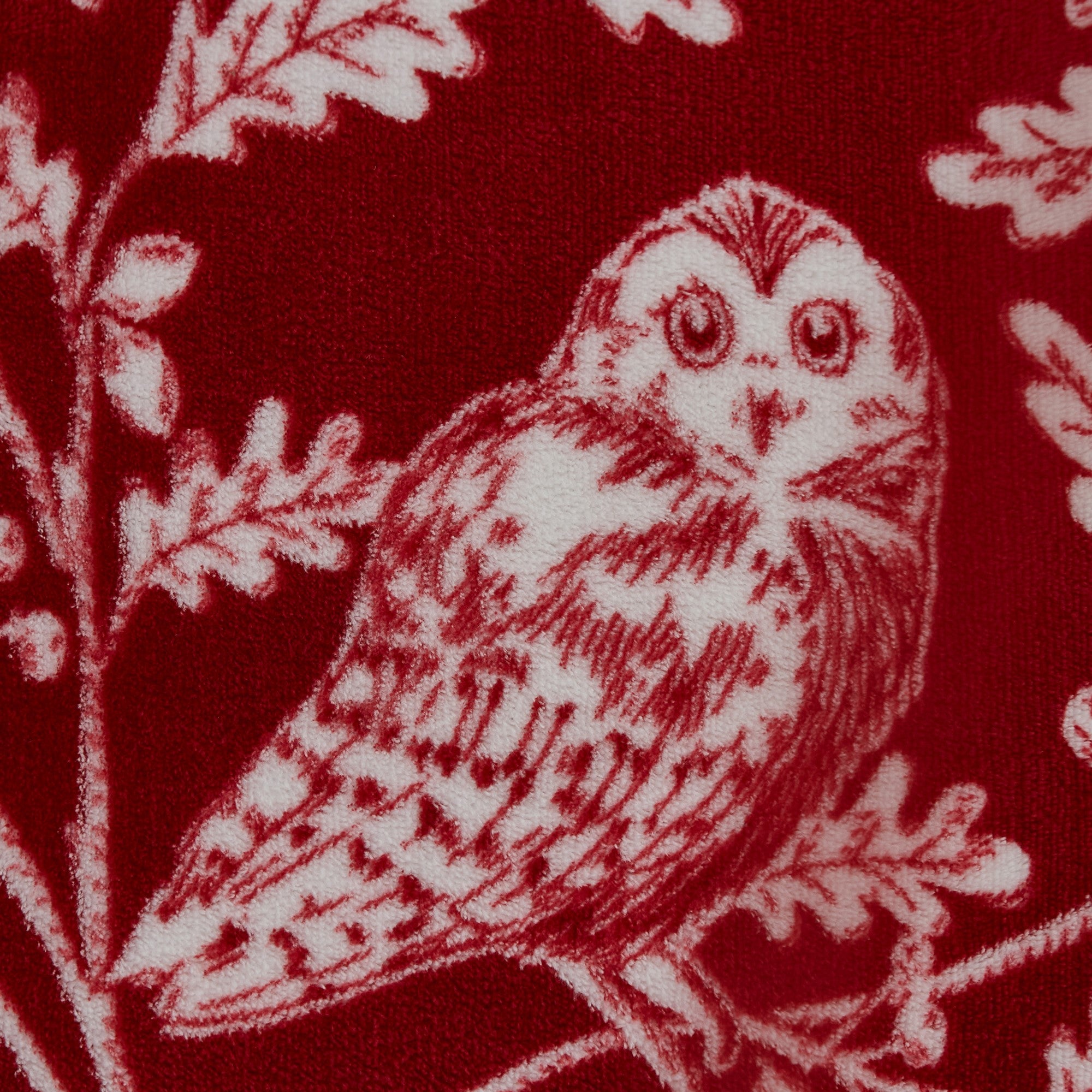 Duvet Cover Set Woodland Owls by D&D Lodge in Red