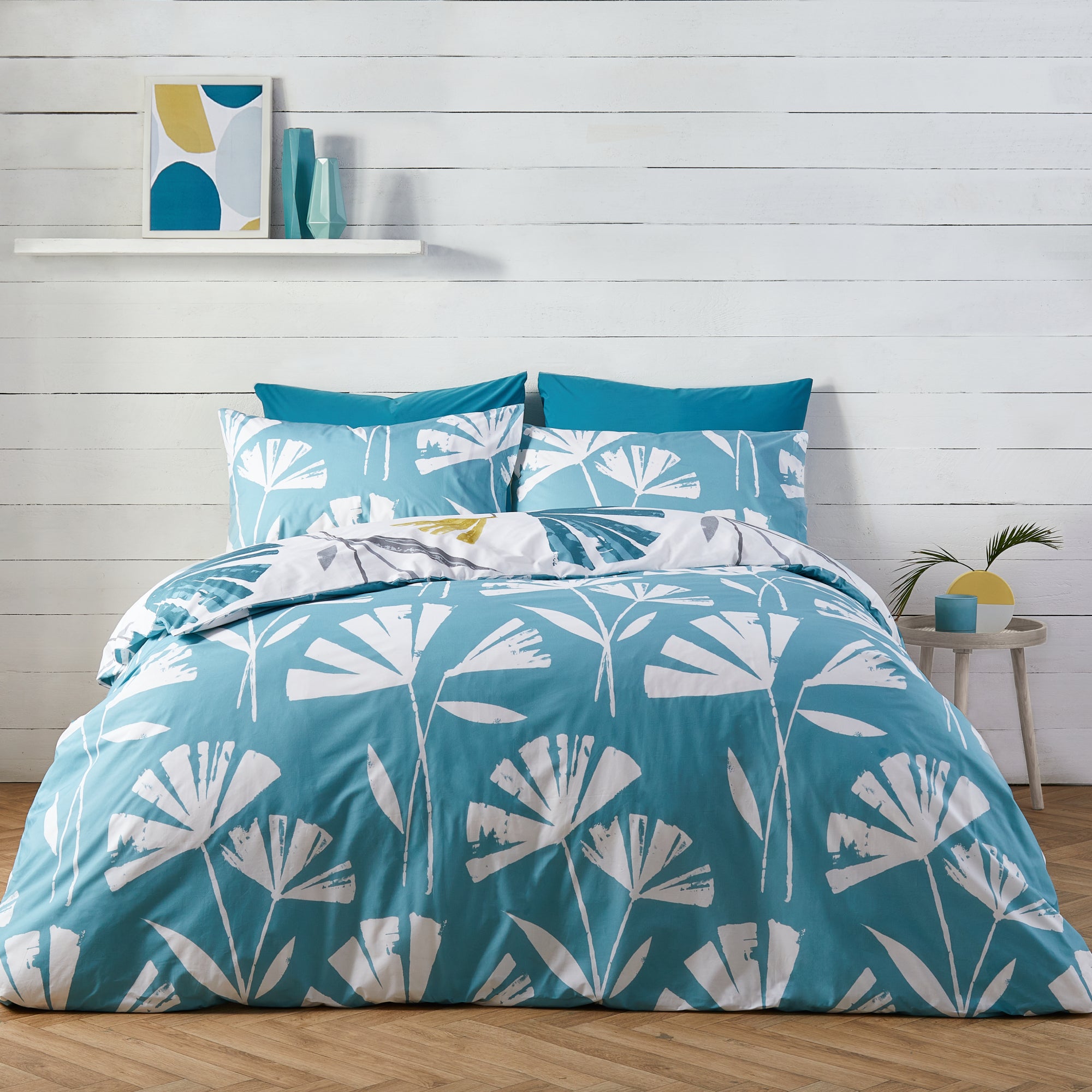 Duvet Cover Set Alma by Fusion in Teal