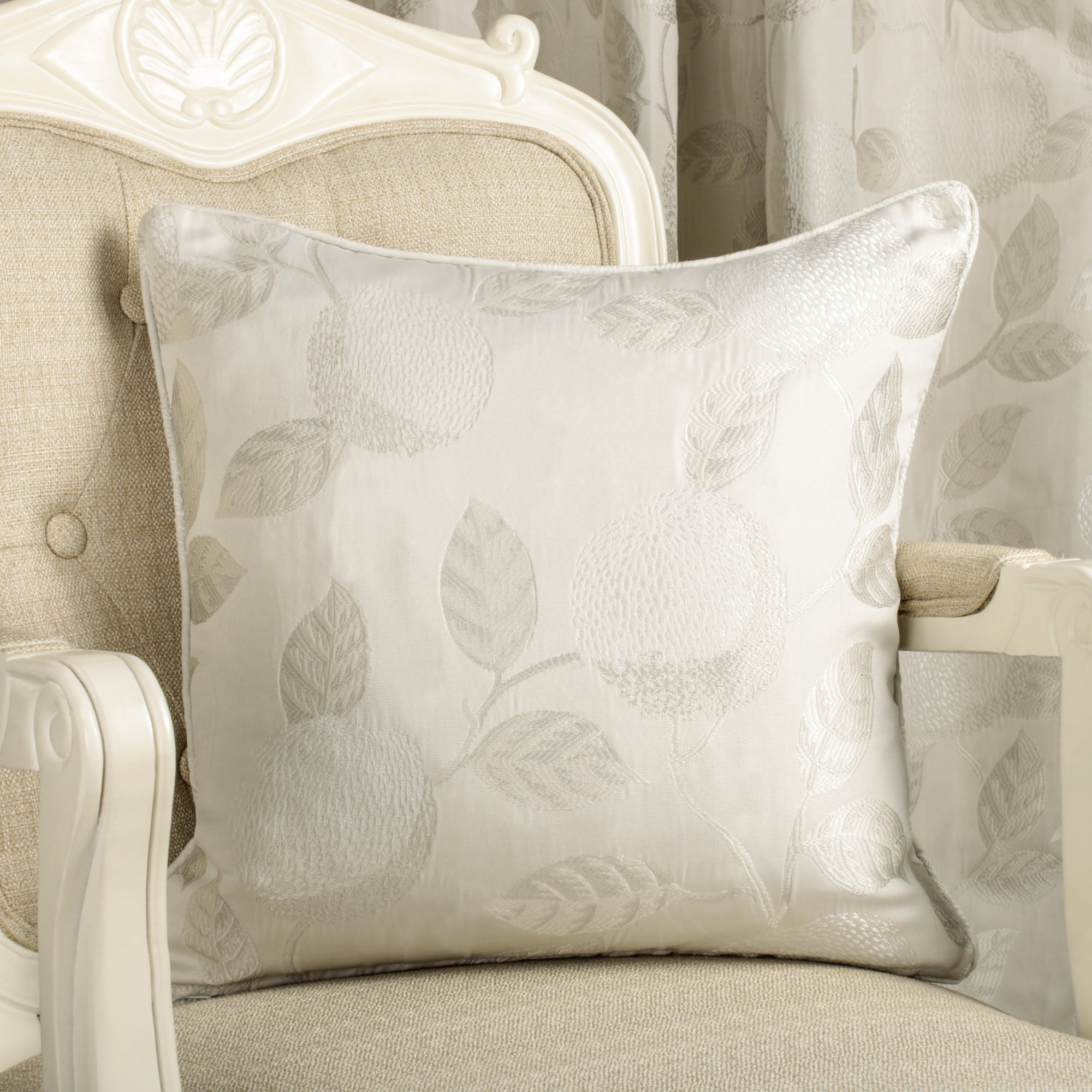 Filled Cushion Bramford by Curtina in Natural