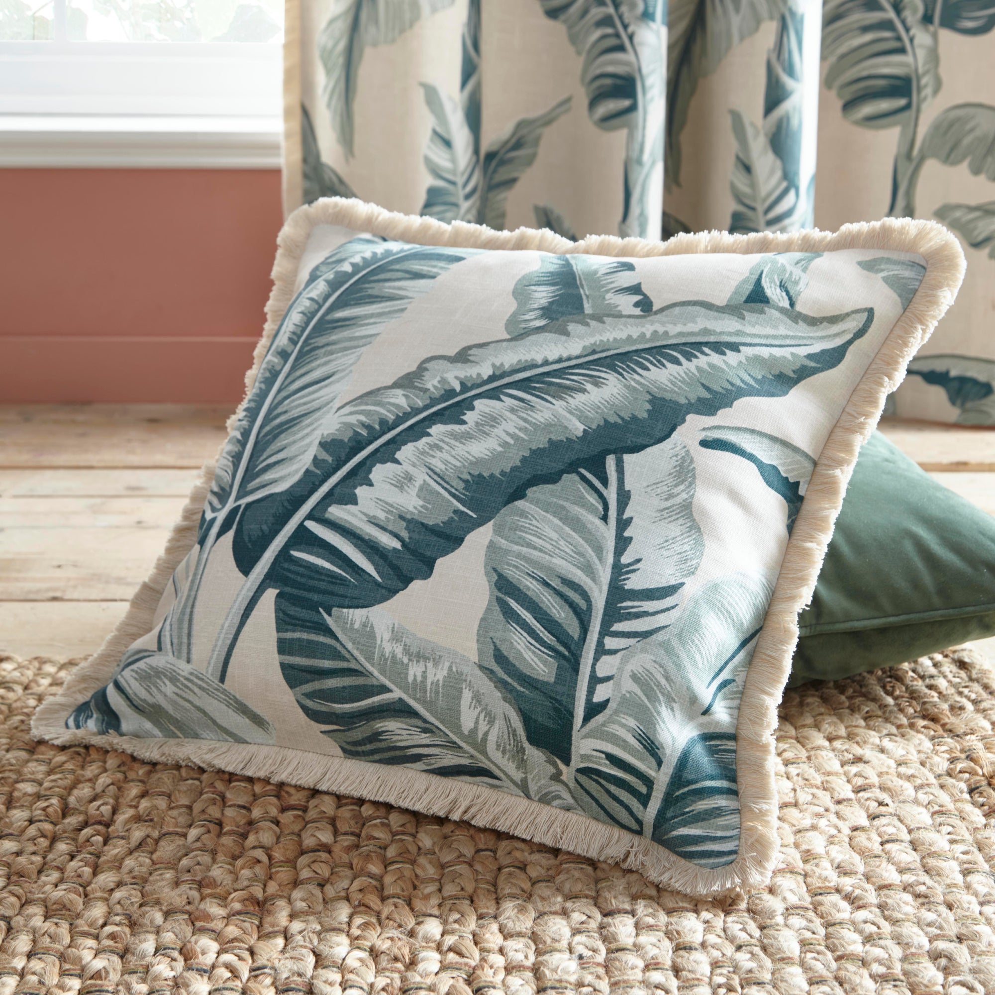 Filled Cushion Cadiz by Fusion in Teal
