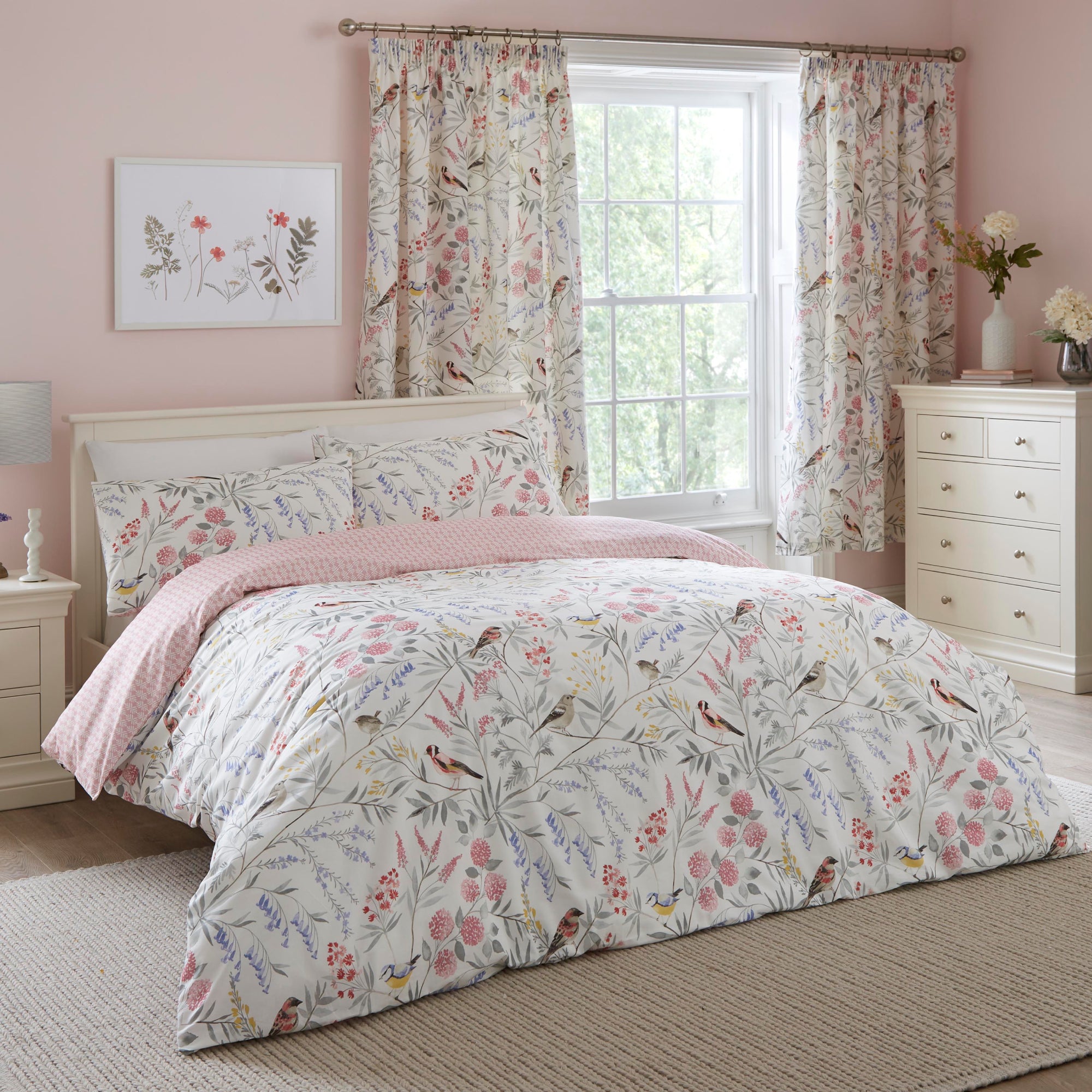Duvet Cover Set Caraway by Dreams & Drapes Design in Pink