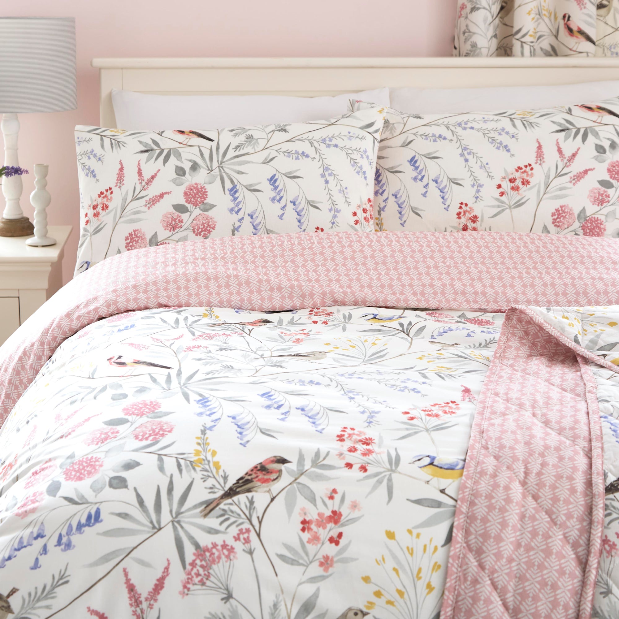 Duvet Cover Set Caraway by Dreams & Drapes Design in Pink