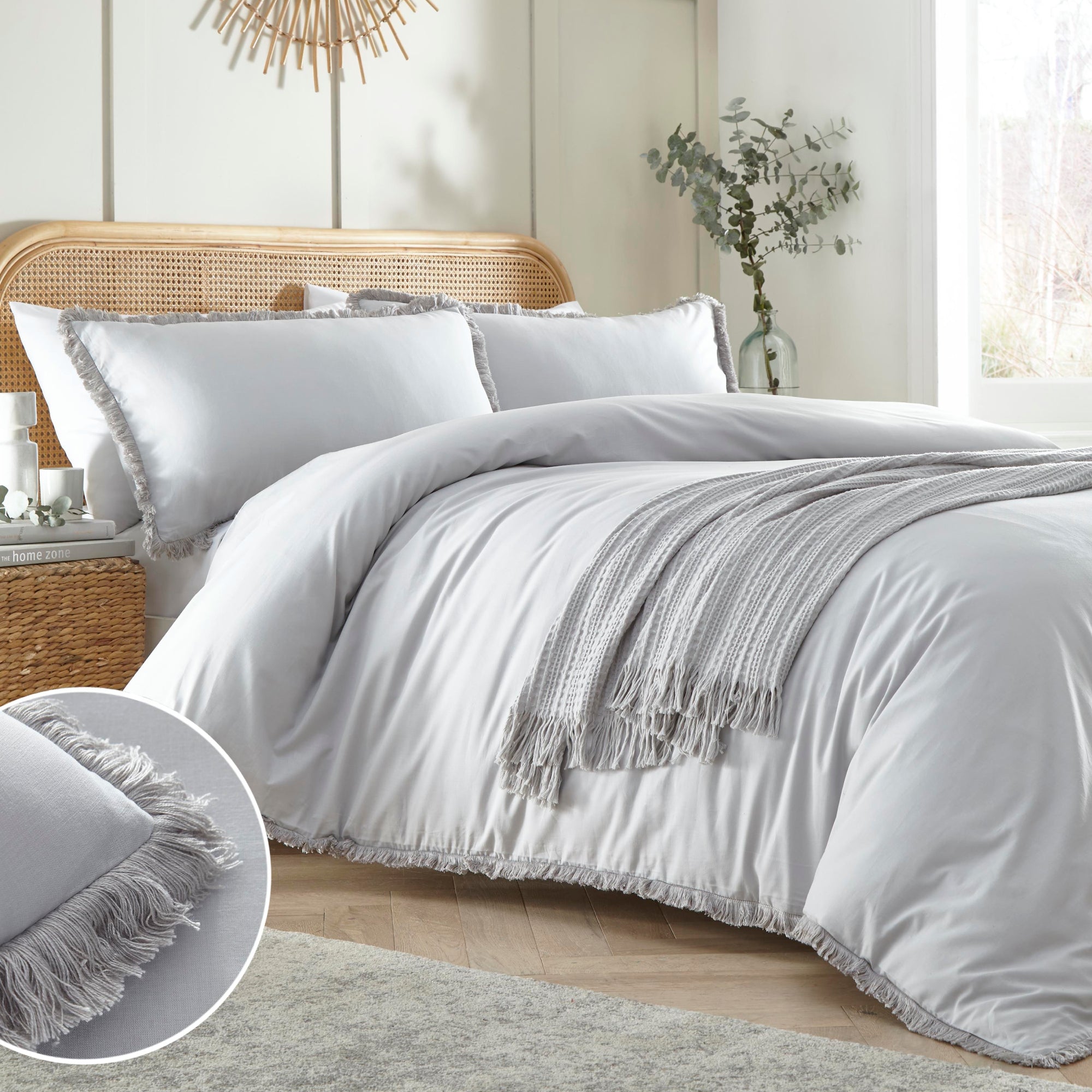 Duvet Cover Set Claire by Appletree Loft in Grey