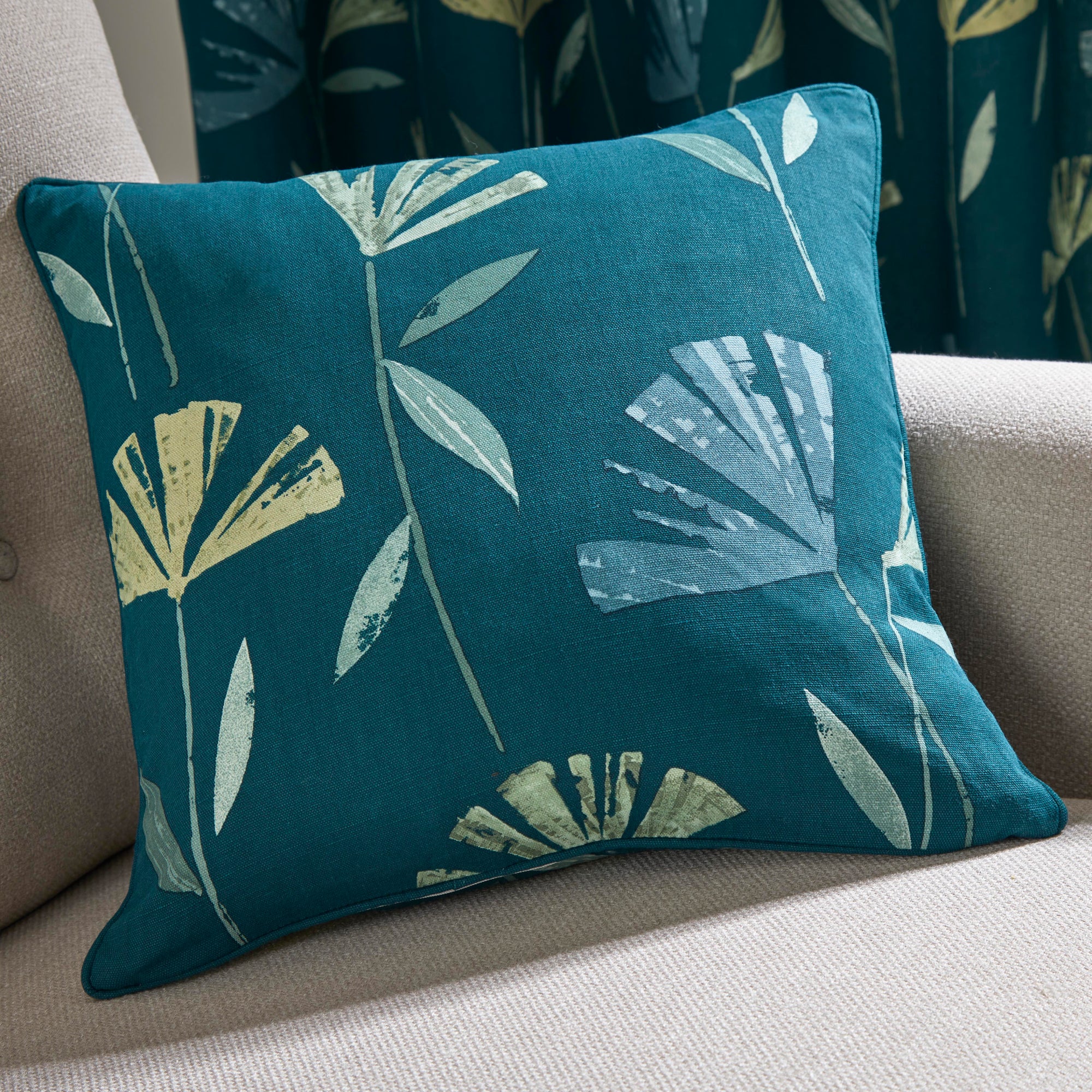 Filled Cushion Dacey by Fusion in Teal