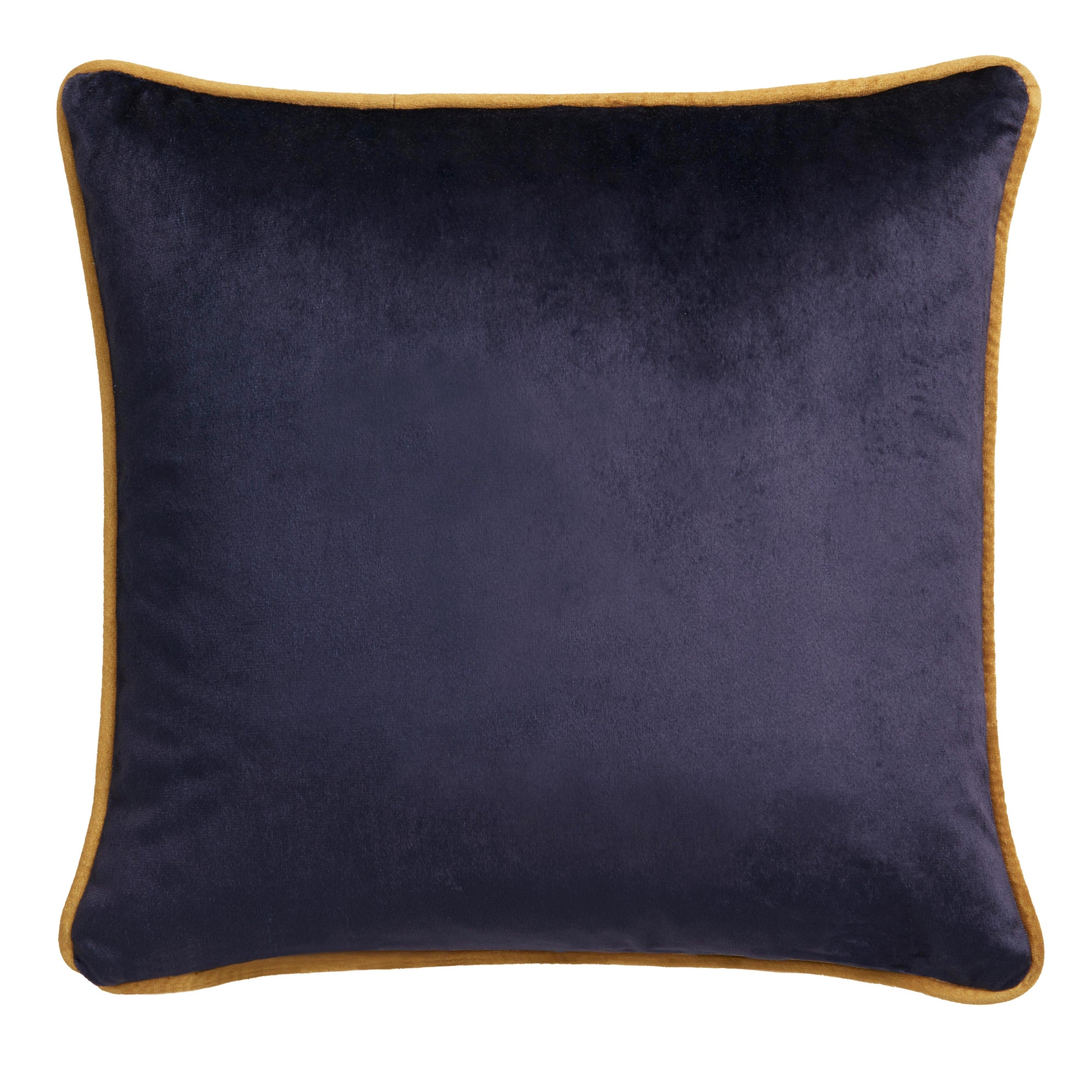 Filled Cushion Down the Dilly by Laurence Llewelyn-Bowen in Ochre/Blue