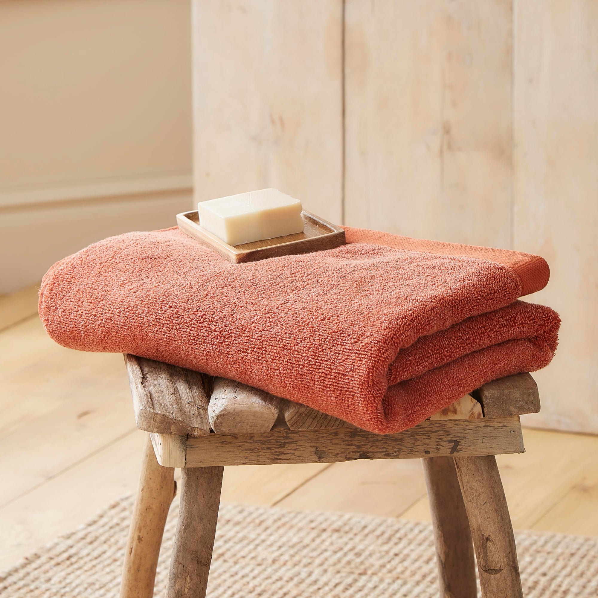 Hand Towel Abode Eco by Drift Home in Terracotta