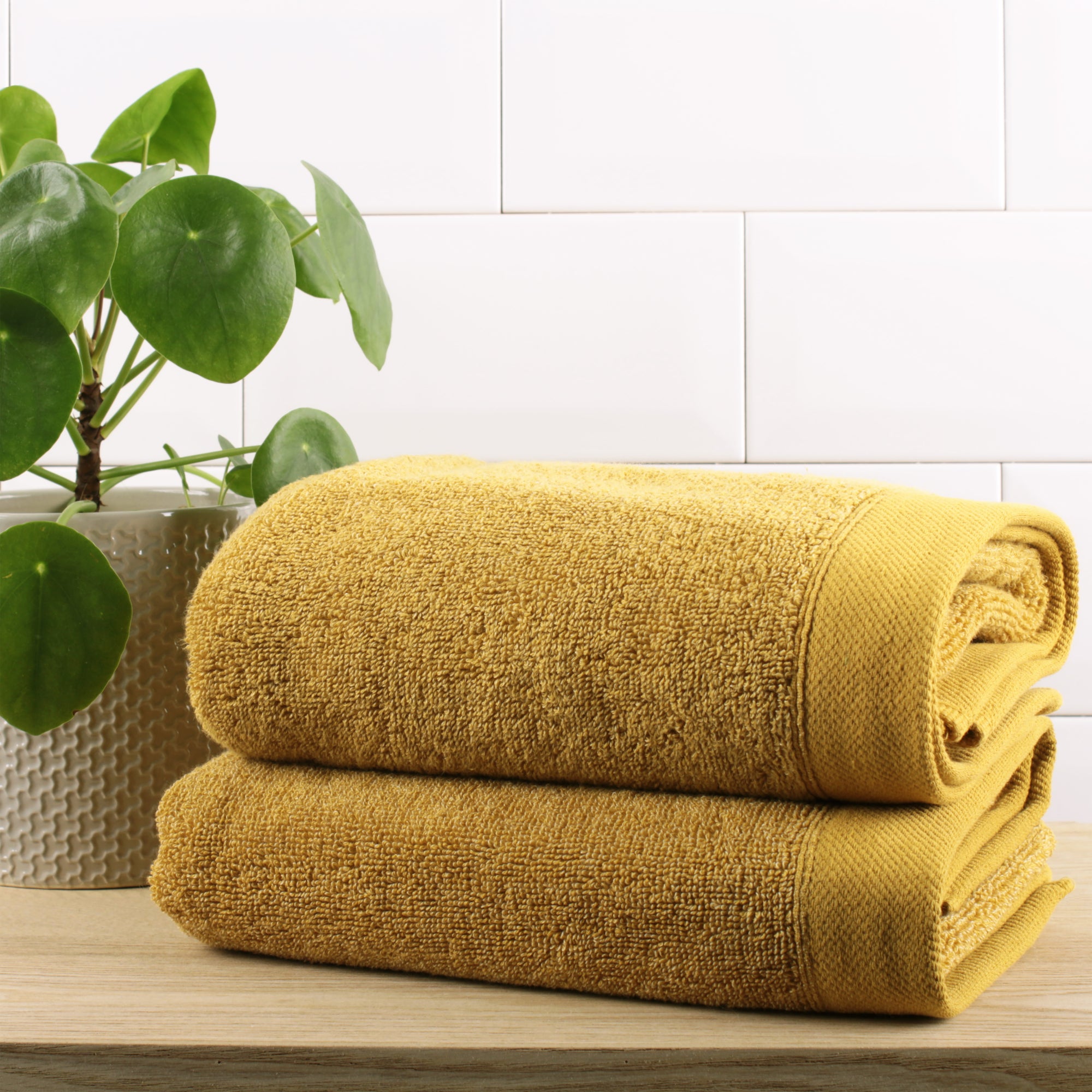 Hand Towel (2 pack) Abode Eco by Drift Home in Ochre
