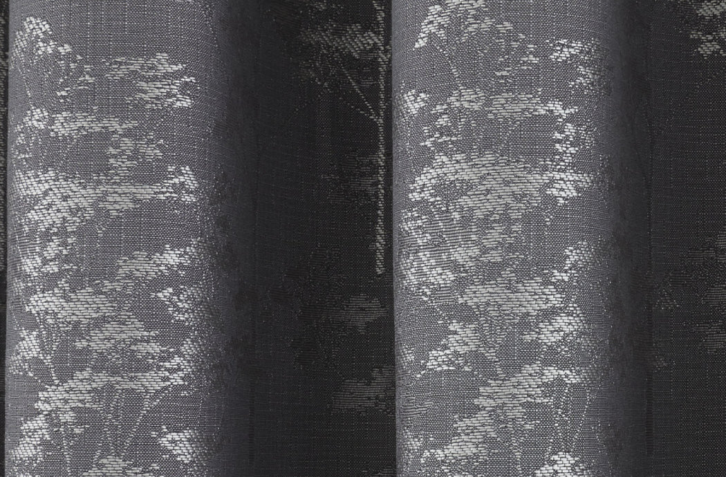 Elmwood - Lined Eyelet Curtains in Graphite by Curtina