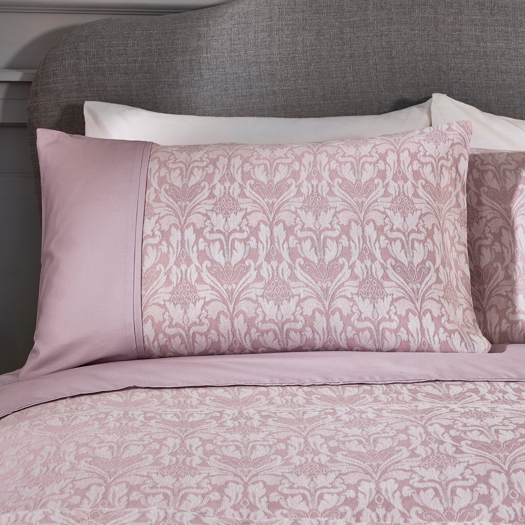 Duvet Cover Set Hawthorne by Dreams & Drapes Woven in Lavender