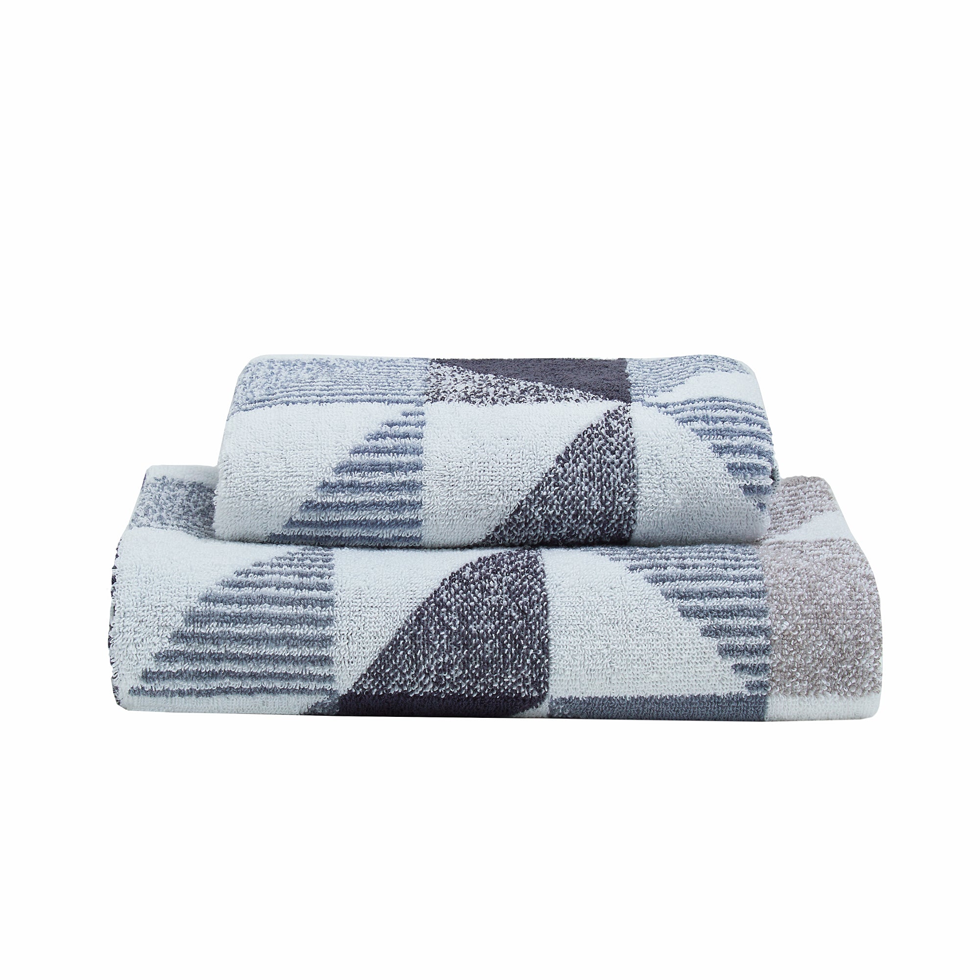 Hendra Hand and Bath Towels by Fusion Bathroom in Monochrome