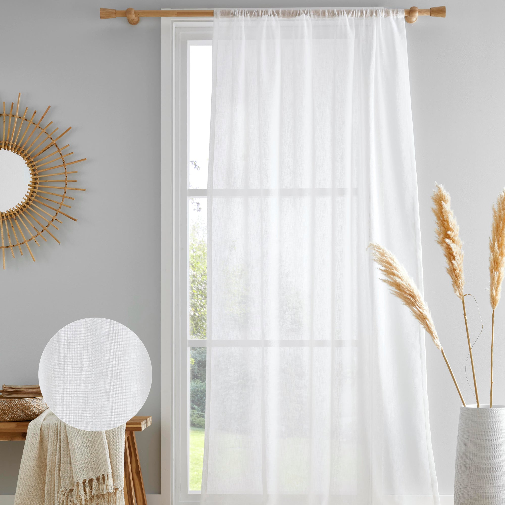 Voile Panel Kayla by Drift Home in White