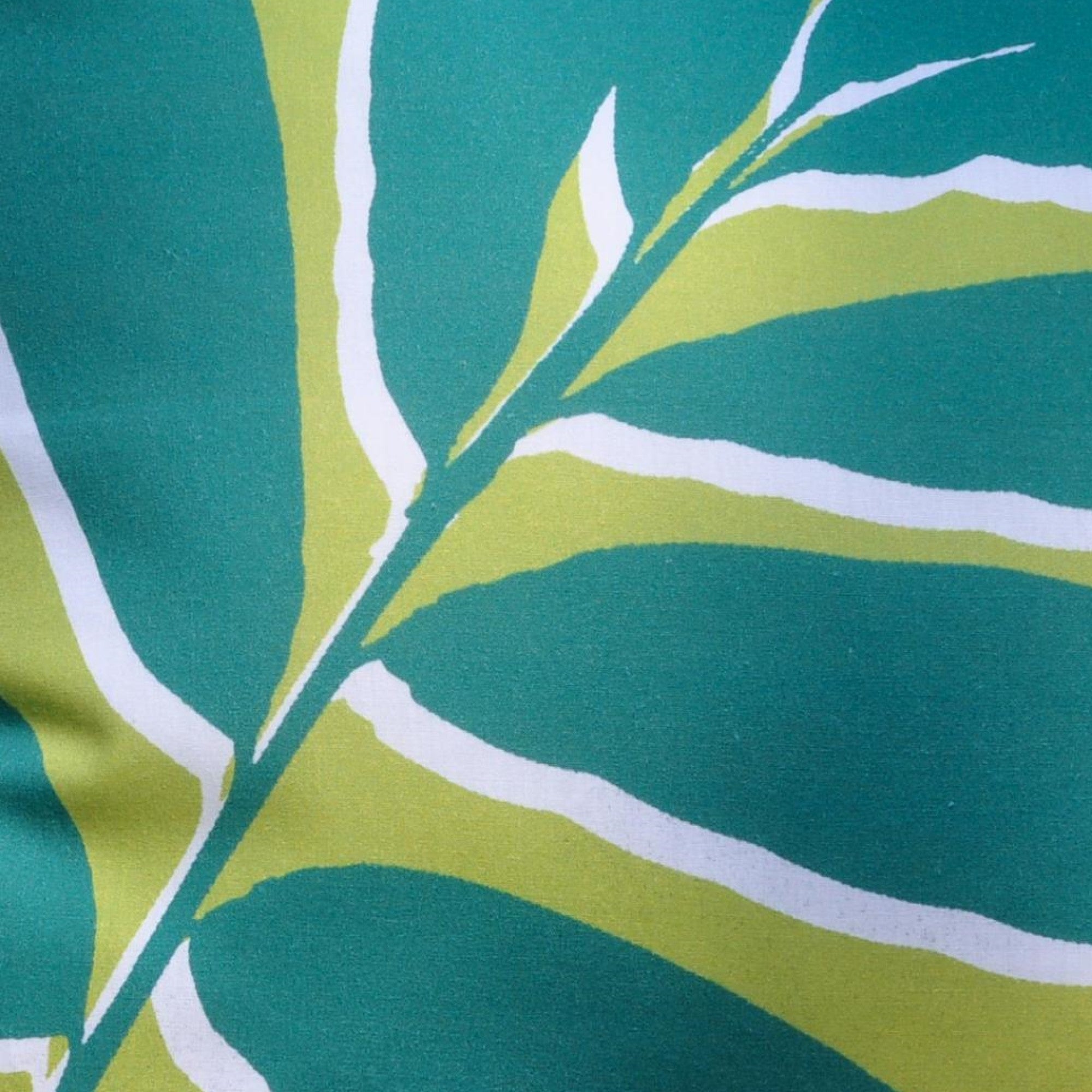 Filled Outdoor Cushion Leaf Print by Fusion in Green