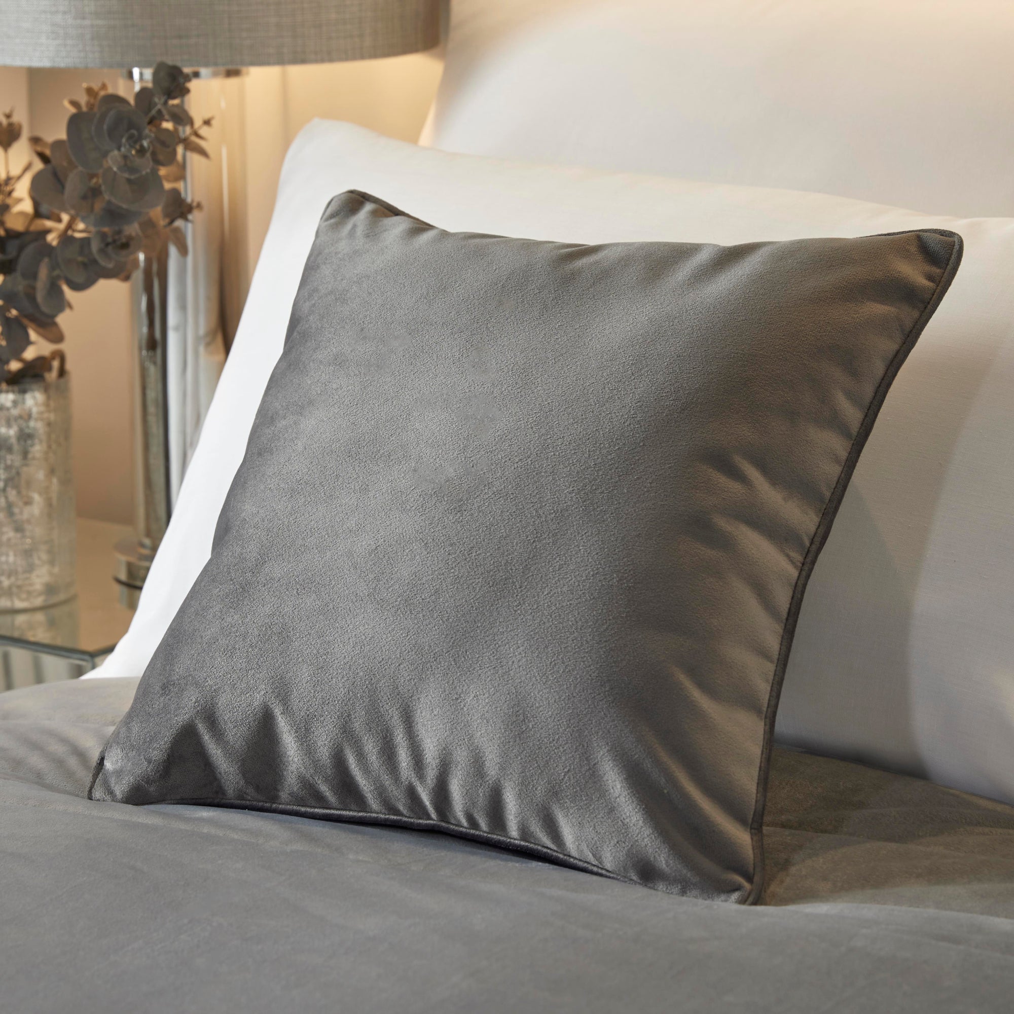 Filled Cushion Melanie by Soiree in Slate
