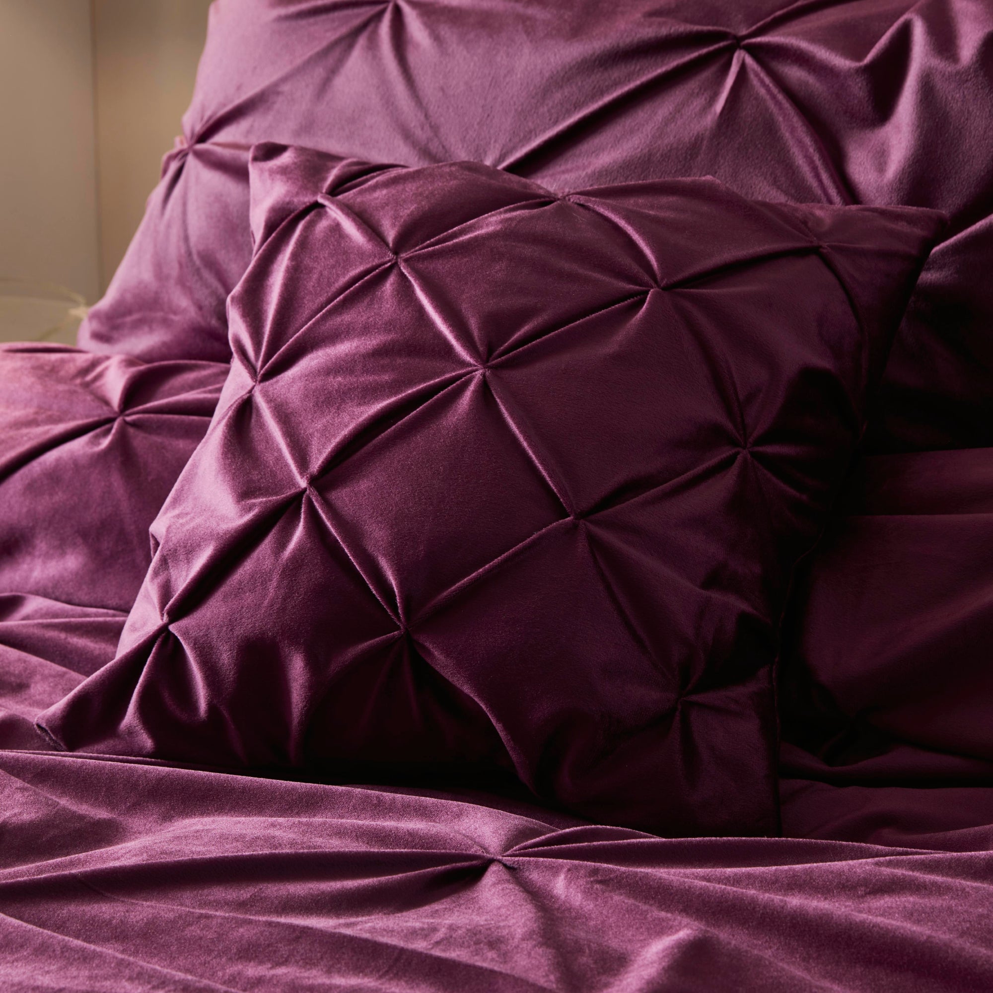 Filled Cushion Mira by Soiree in Damson