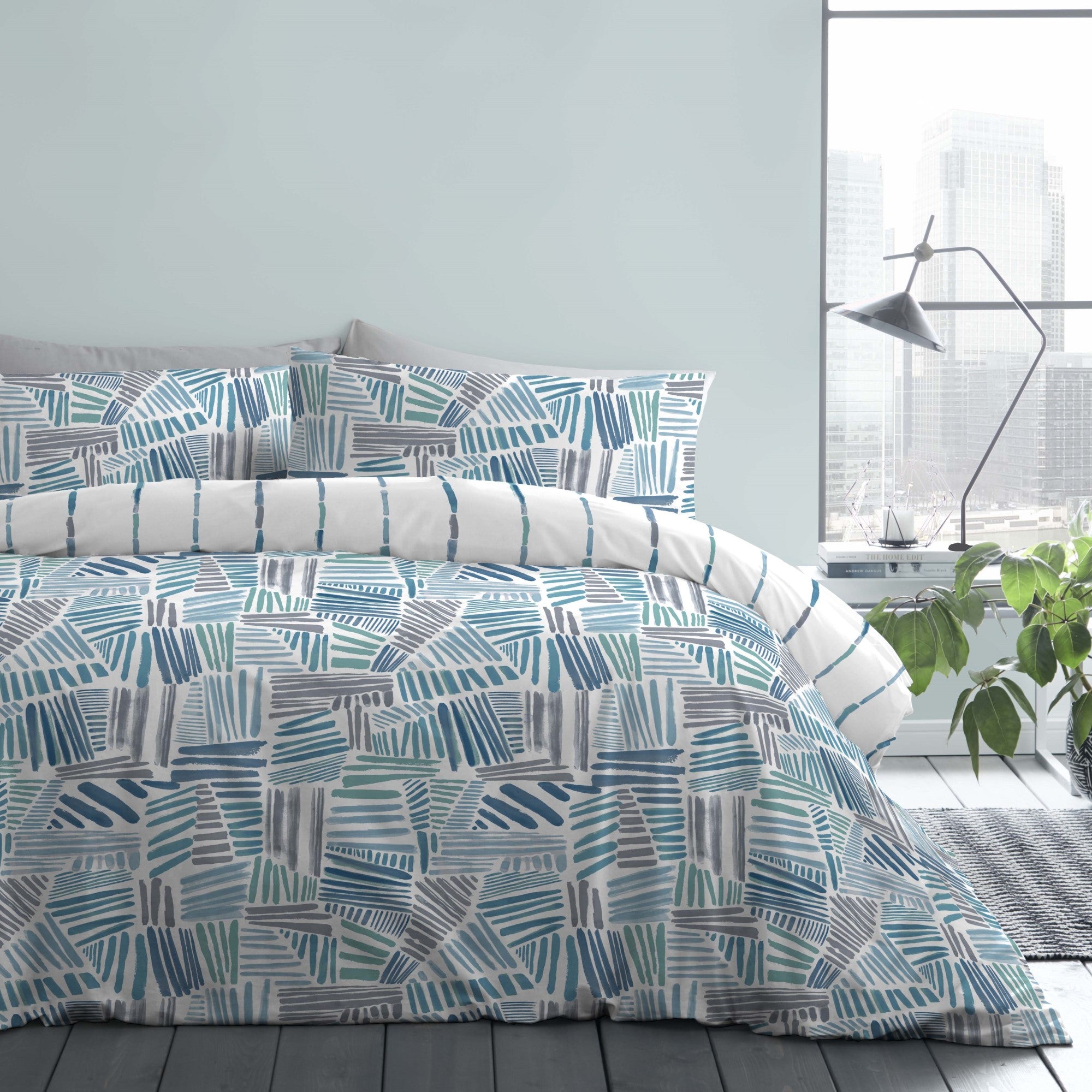 Duvet Cover Set Mona by Fusion in Blue
