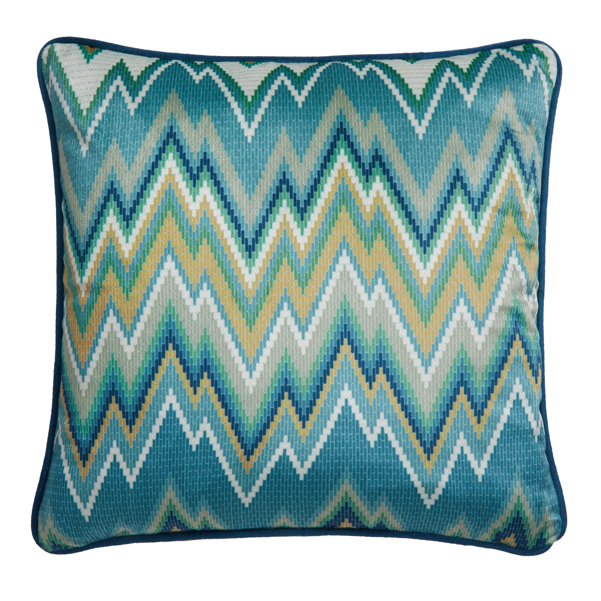 Filled Cushion Pants on Fire by Laurence Llewelyn-Bowen in Teal/Green
