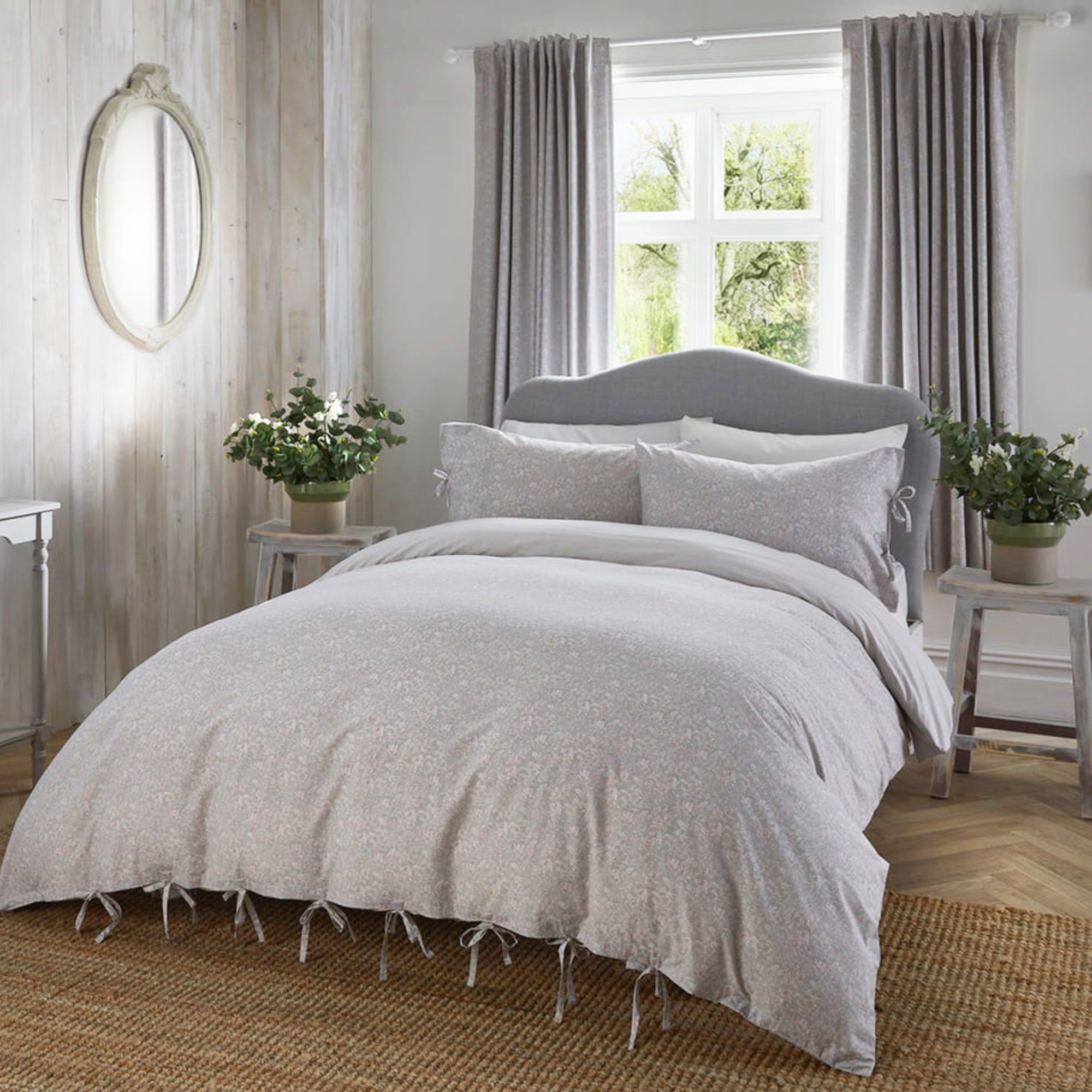 Duvet Cover Set Roselle by Appletree Promo in Grey