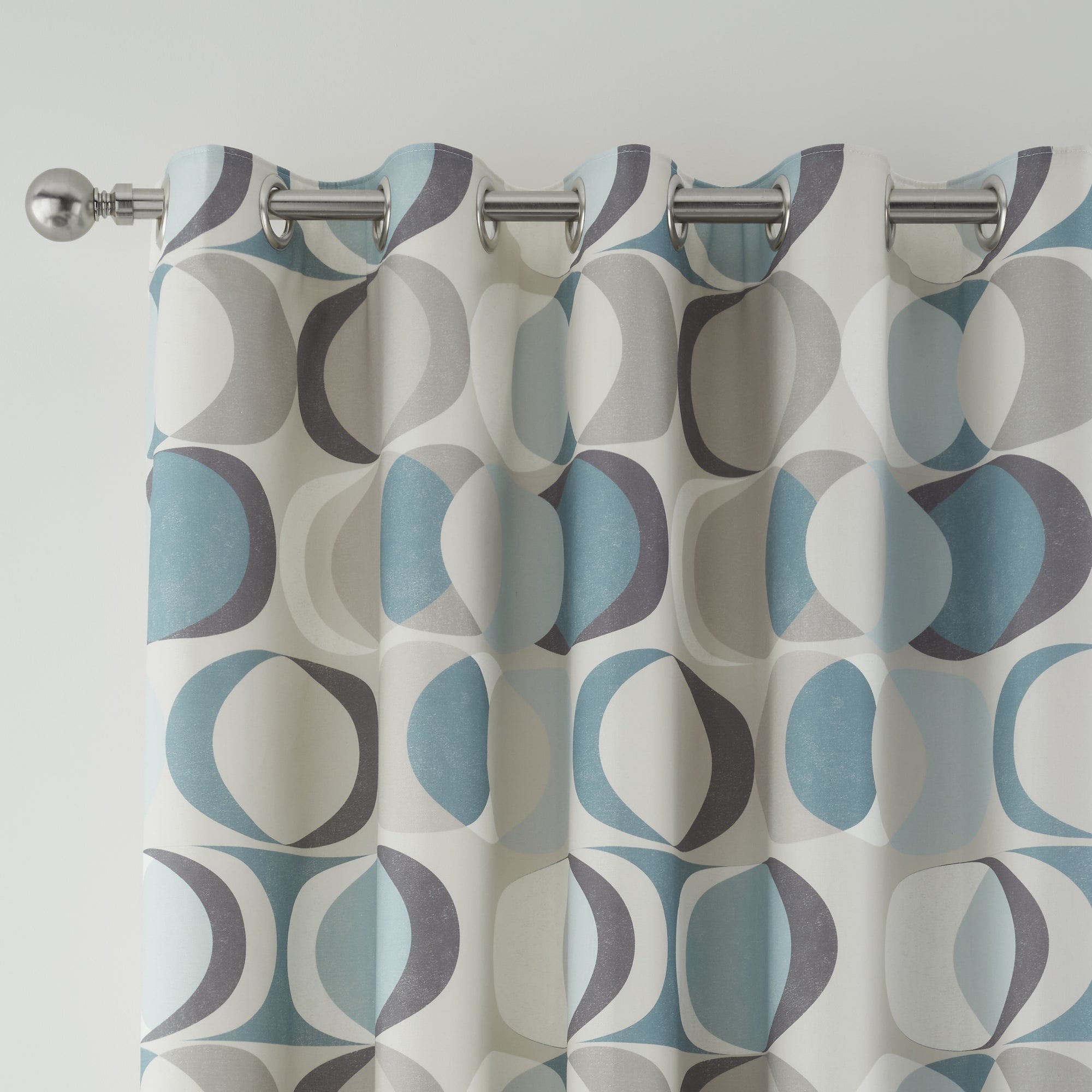 Pair of Eyelet Curtains Sander by Fusion in Duck Egg